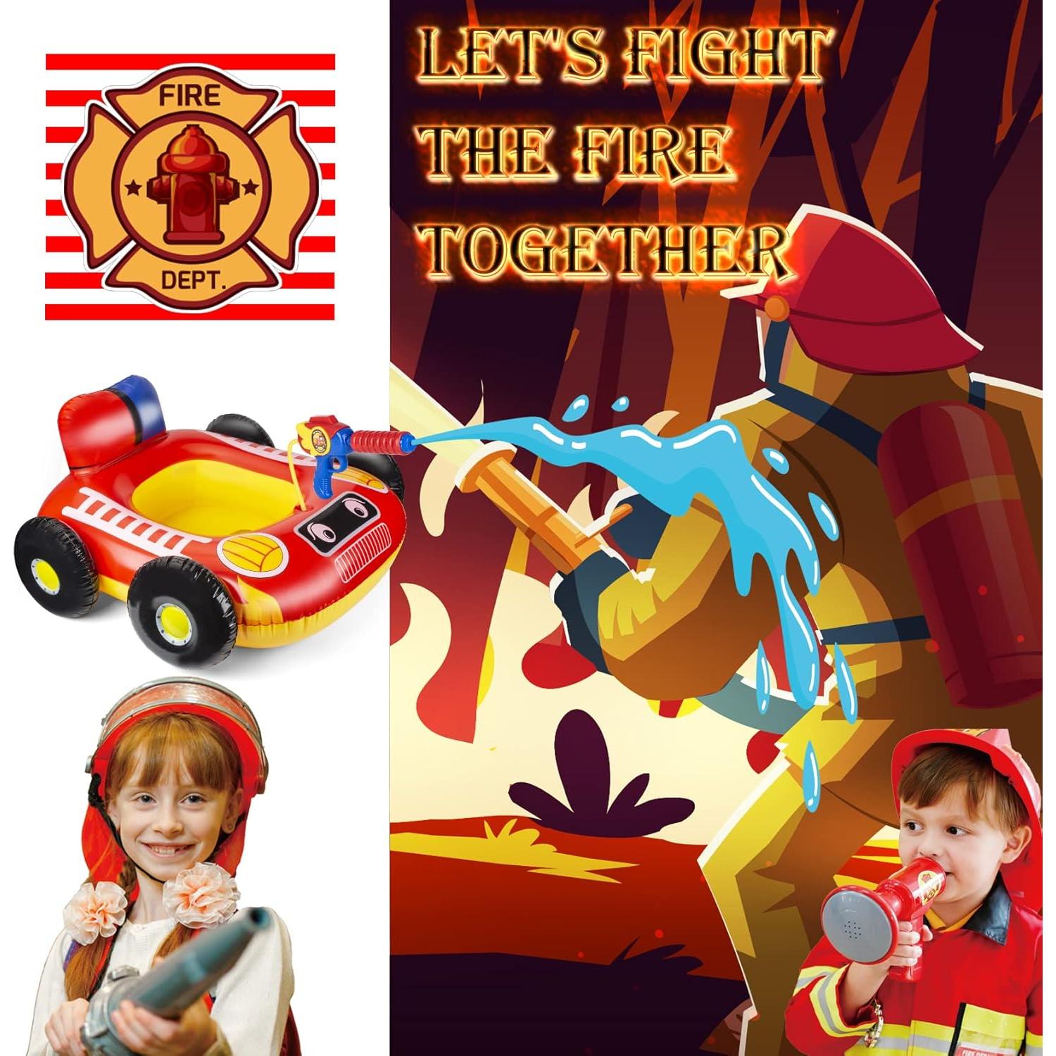 Flotador de piscina 10Leccion camión de bomberos 86 cm