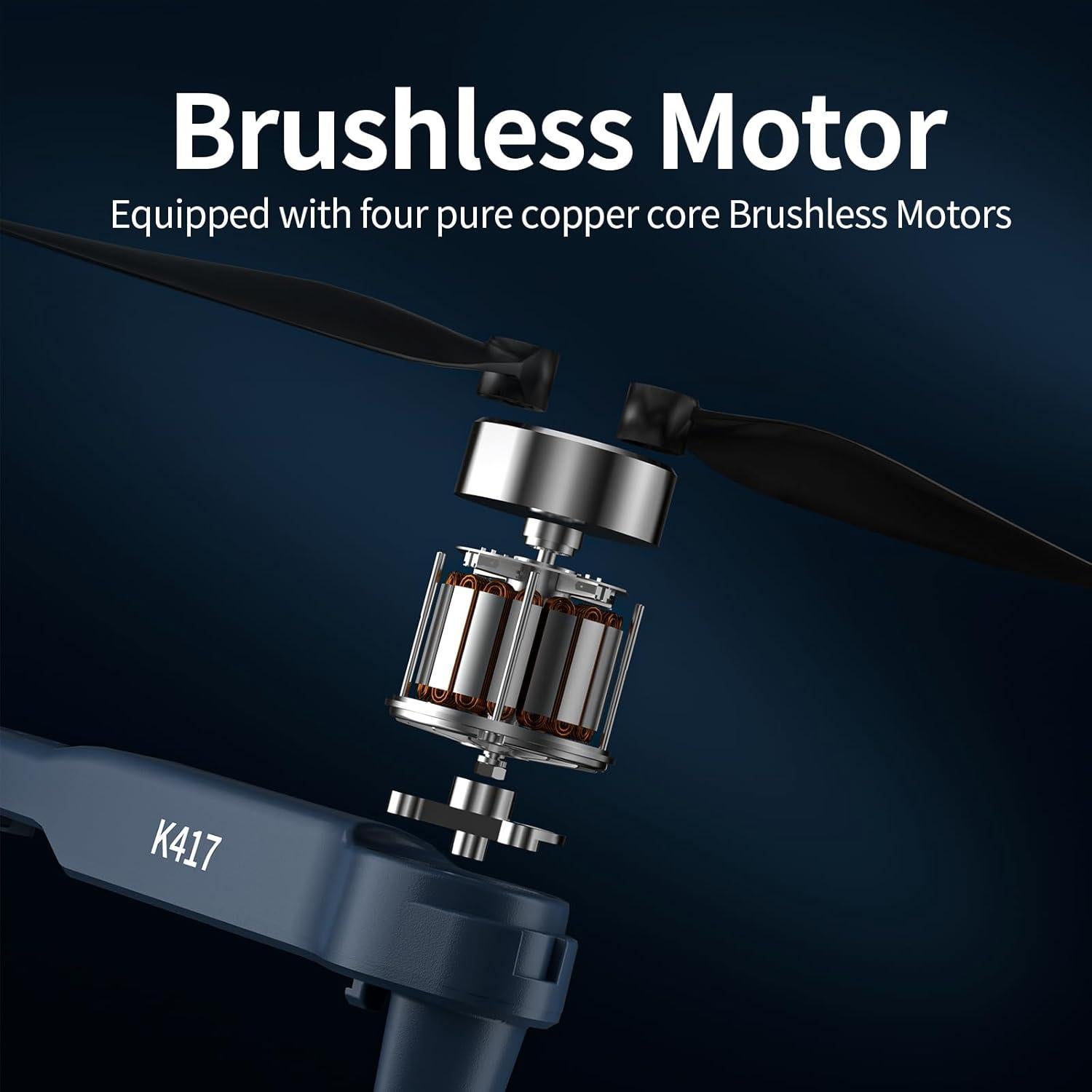 Dron K417 KARUISRC con Cámara 1080p y Control por Gestos