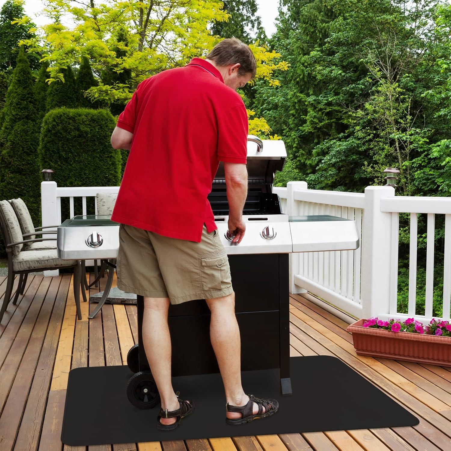 Alfombrilla Ignífuga FLASLD 152x81 cm para Parrilla