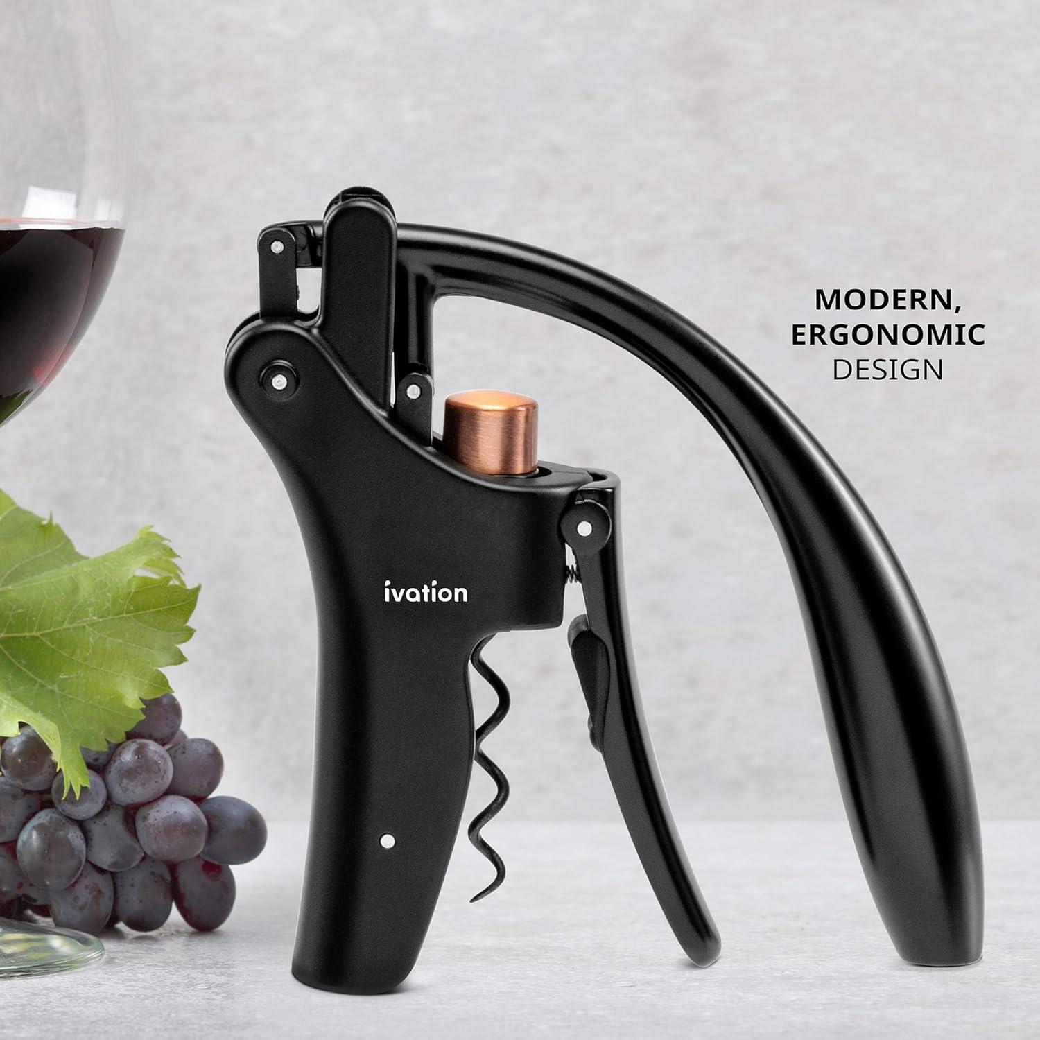 Abridor de Vino Ivation | Sacacorchos Manual Ergonómico