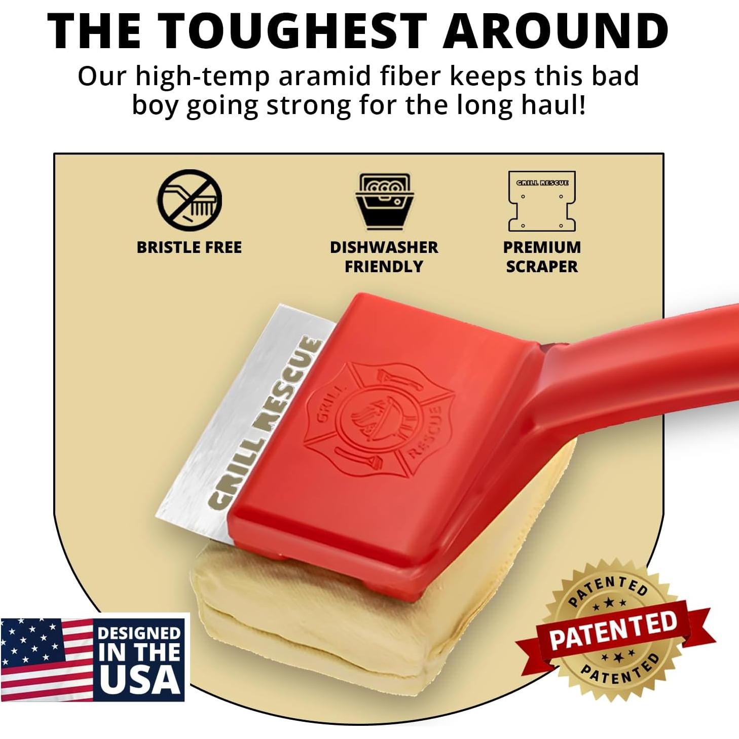 Cepillo de limpieza Grill Rescue - Sin cerdas, 427 g