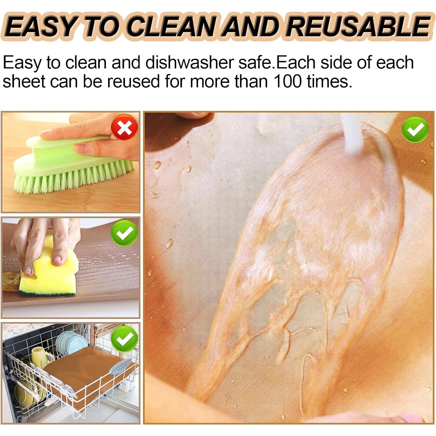 Mats de Parrilla UBeesize Set de 6 Antiadherentes 40x33 cm