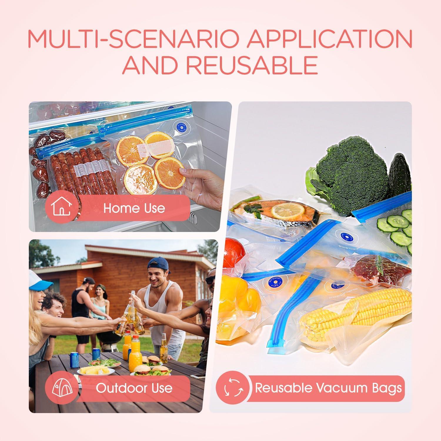 Sellador de Vacío VOYOR VS210 Portátil con 5 Bolsas