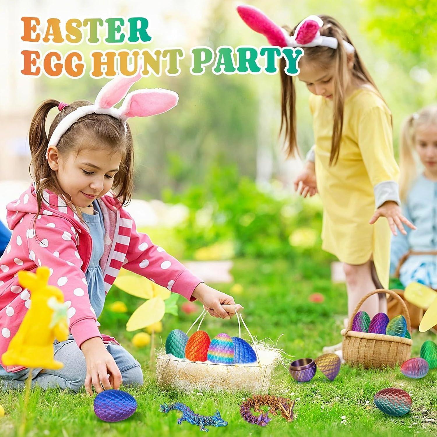 Huevos de Dragón 3D SHUWND - Set de 4 Mini Juguetes Articulados