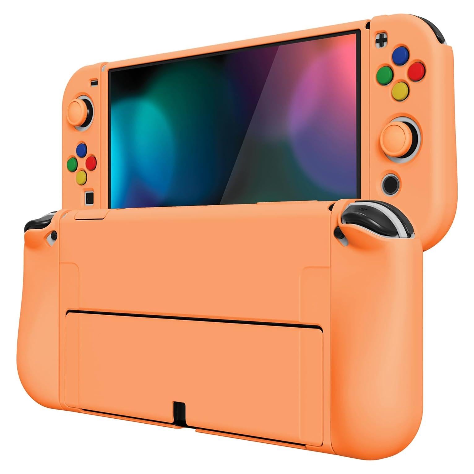 Funda Protectora Suave PlayVital para Nintendo Switch OLED - Amarillo