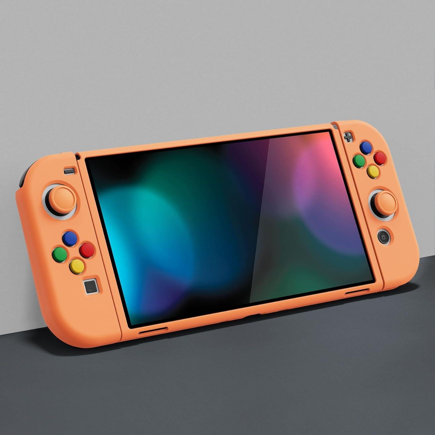 Funda Protectora Suave PlayVital para Nintendo Switch OLED - Amarillo