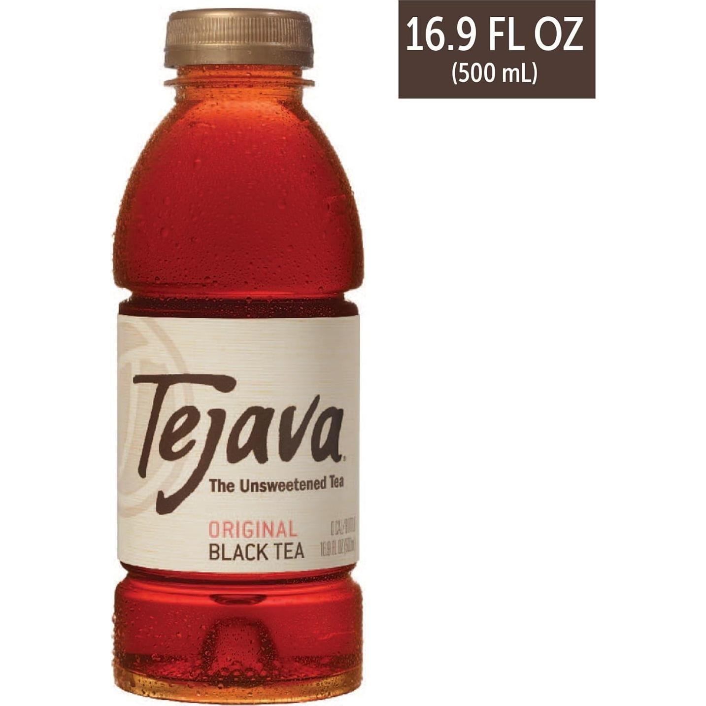 Té Helado Negro Tejava Original 12 Botellas 500 ml Sin Azúcar