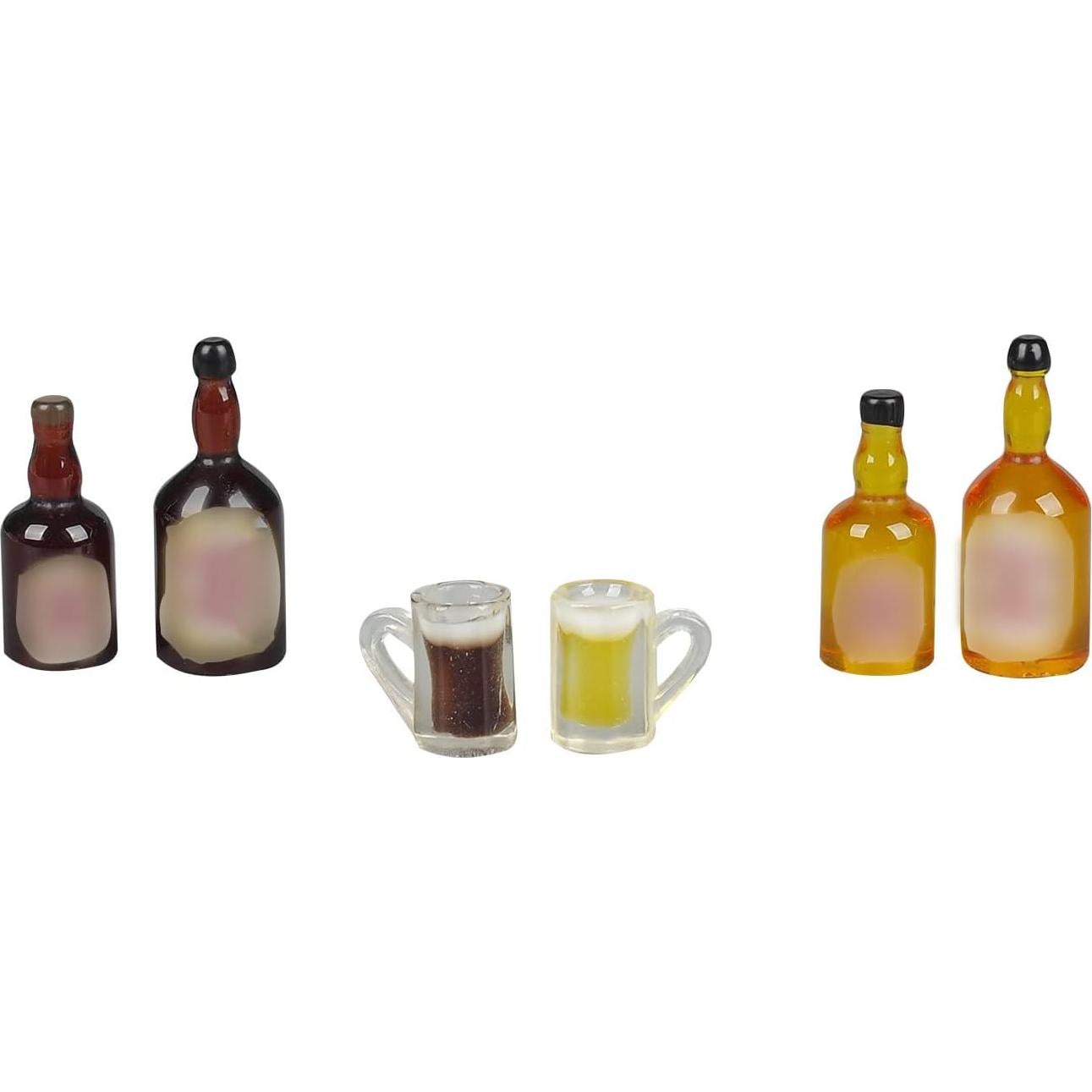 32 Piezas Mini Botellas de Cerveza Falsas para Muñecas