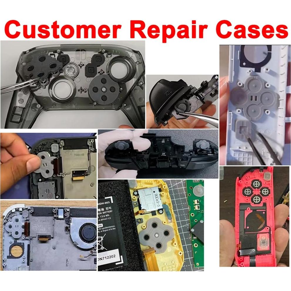 Almohadillas de Goma Conductiva MYPUQIAO para Joy-con Switch