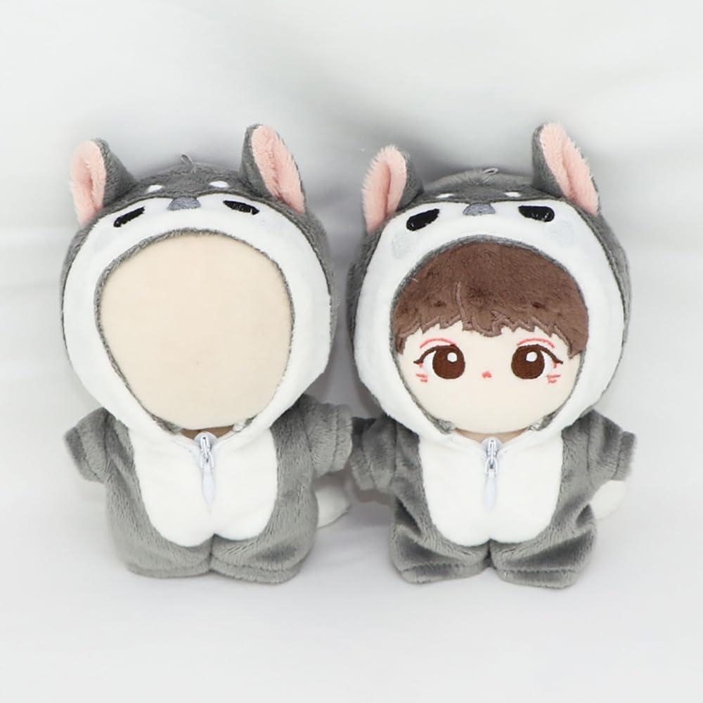 Ropa de Muñeca de Peluche 10cm niannyyhouse Traje Dinosaurio