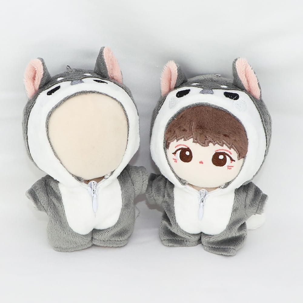 Ropa de Muñeca de Peluche 10cm niannyyhouse Traje Dinosaurio