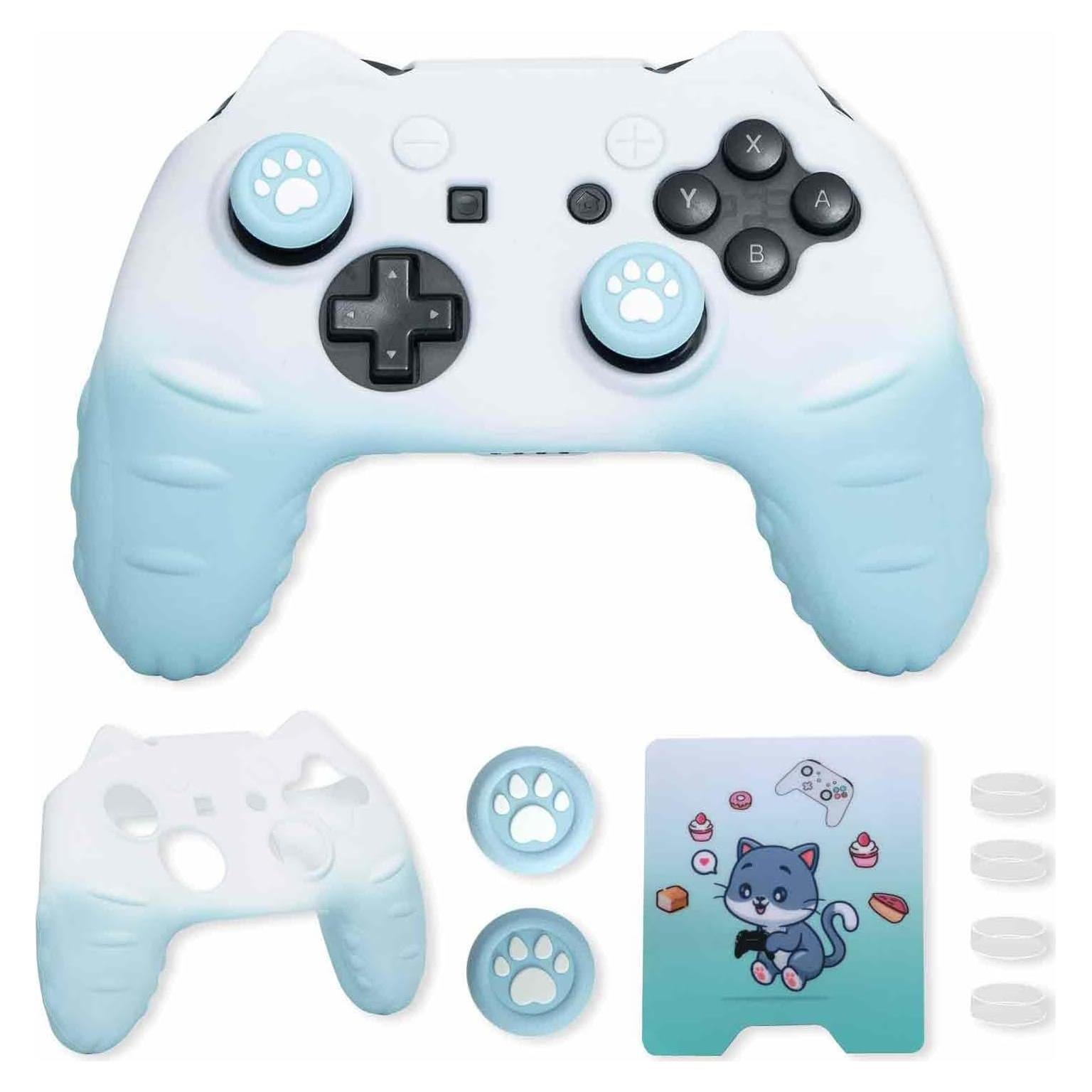 Funda de Silicona para Controlador Pro Nintendo Switch - NANANINO Azul