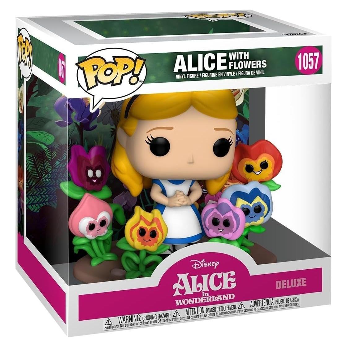 Funko POP Deluxe Alicia en el País de las Maravillas con Flores - 9.53 cm