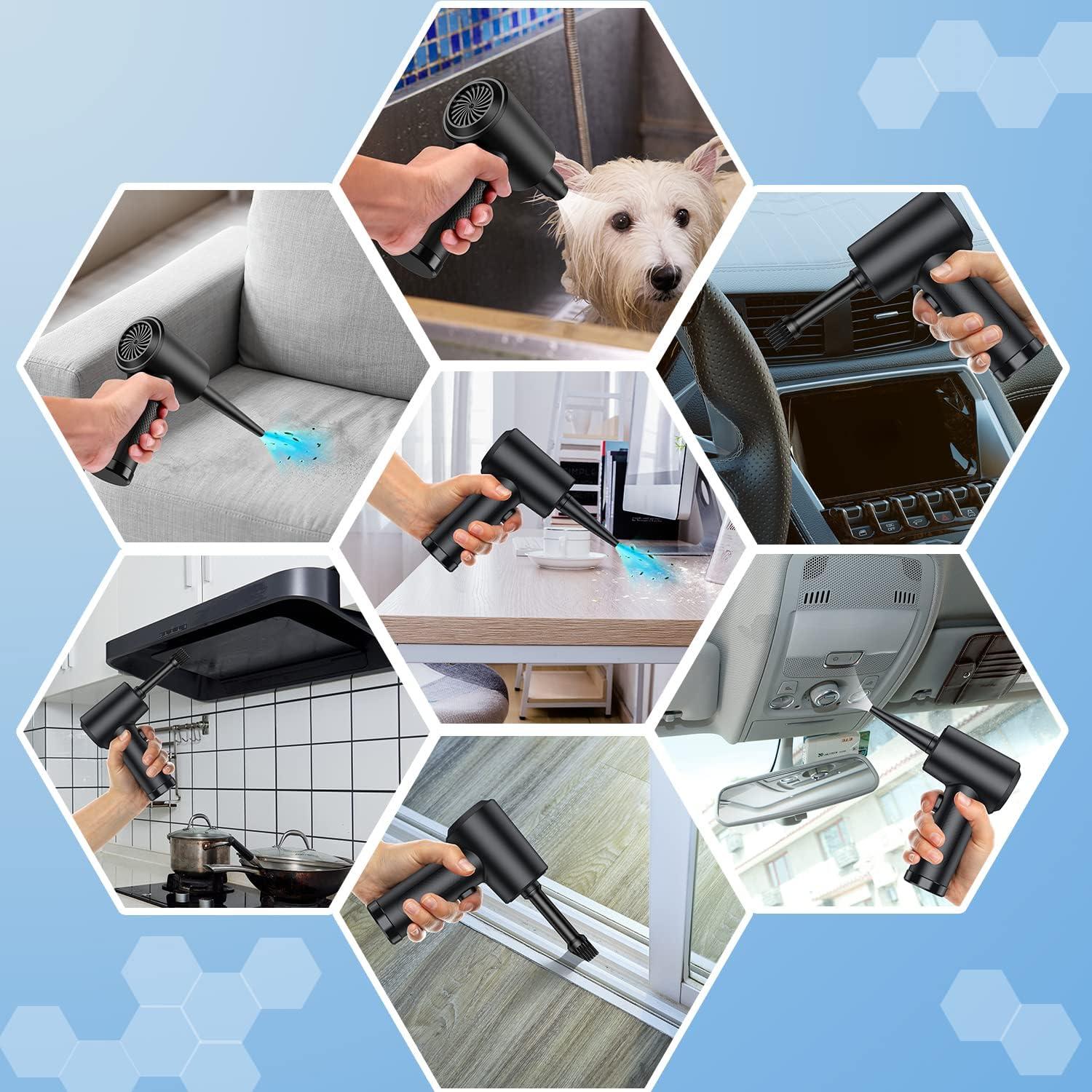 Soplador de aire COMOBELIEF 120000RPM 3 velocidades recargable