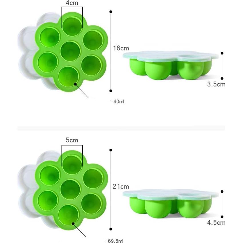 Moldes de Silicona para Huevos Skingwa 16x16cm 2 Piezas