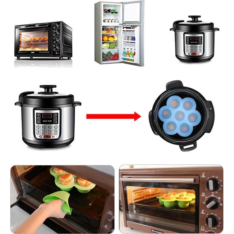 Moldes de Silicona para Huevos Skingwa 16x16cm 2 Piezas