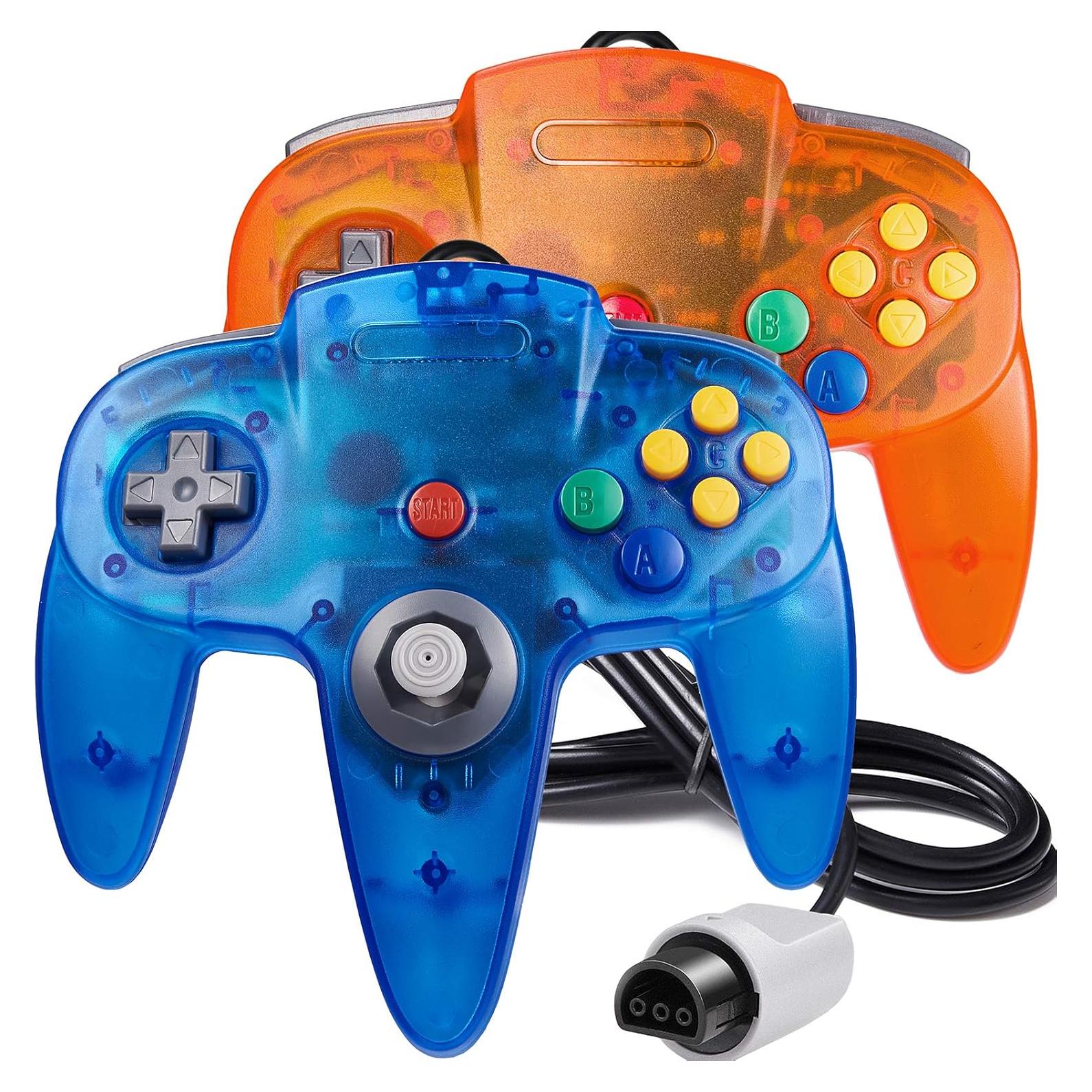 Paquete 2 Controladores Clásicos N64 Suily con Cable 1.8m