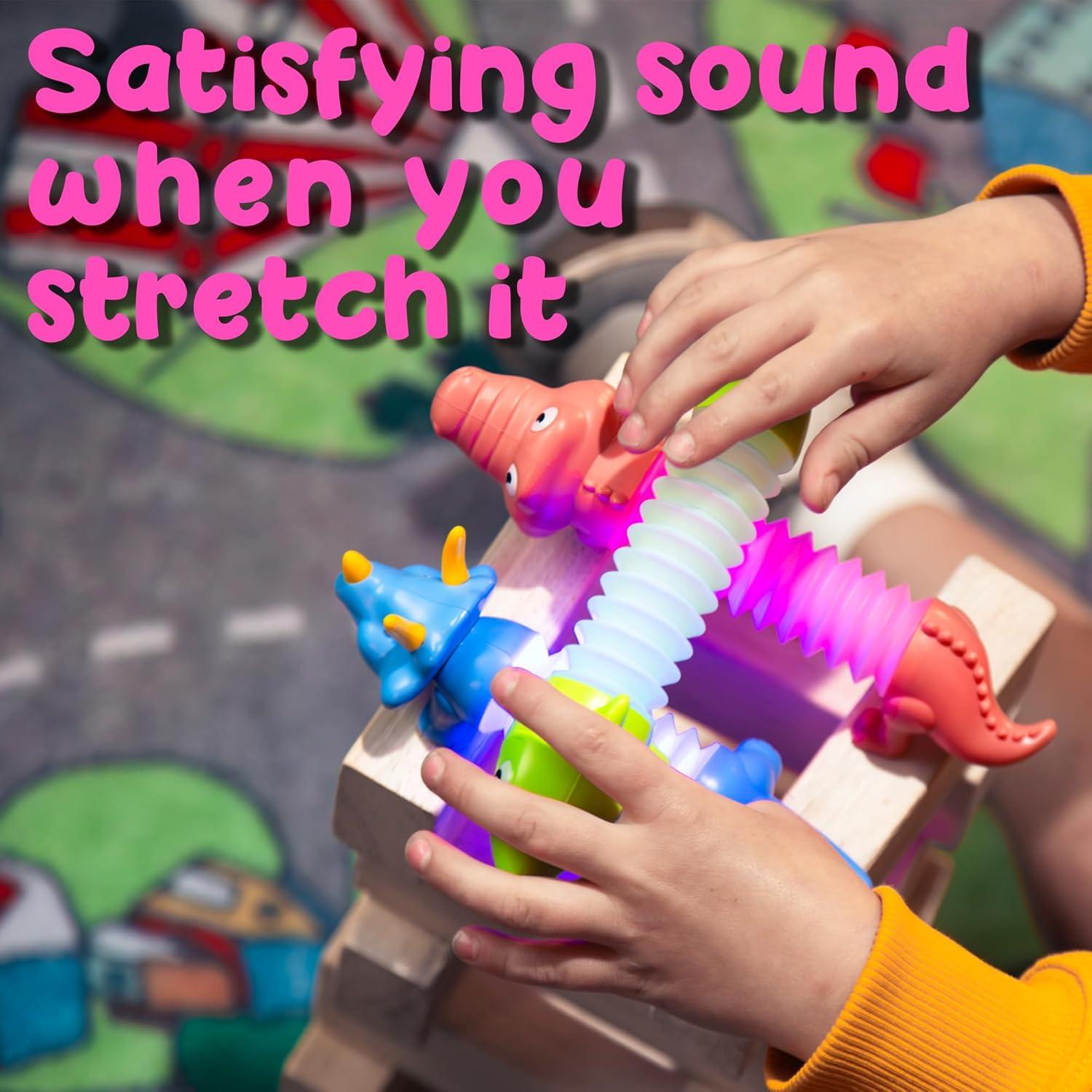 Paquete de 10 Tubos LED Pop Boxgear para Niños - Juguetes Sensoriales