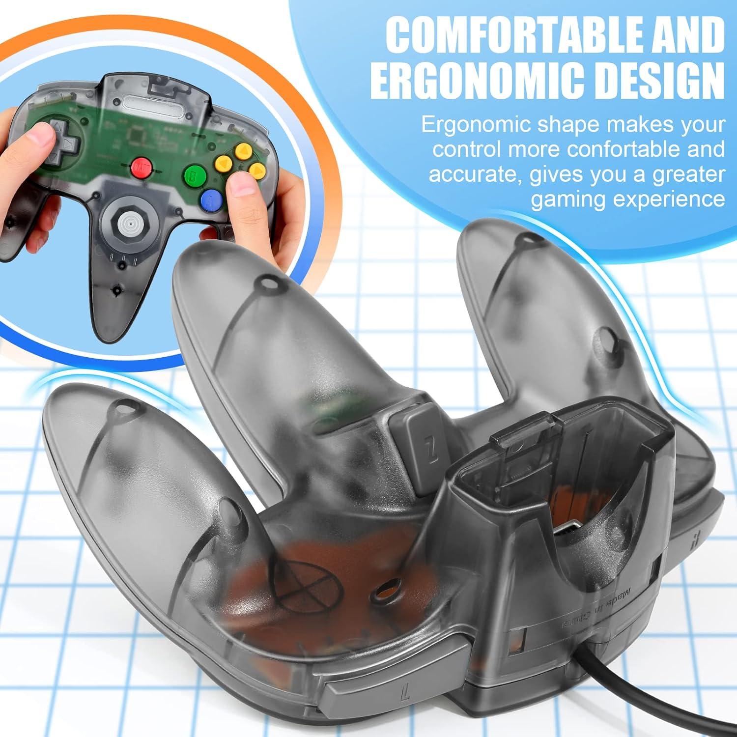 Paquete de 2 Controladores USB FISUPER N64 para PC y Raspberry Pi