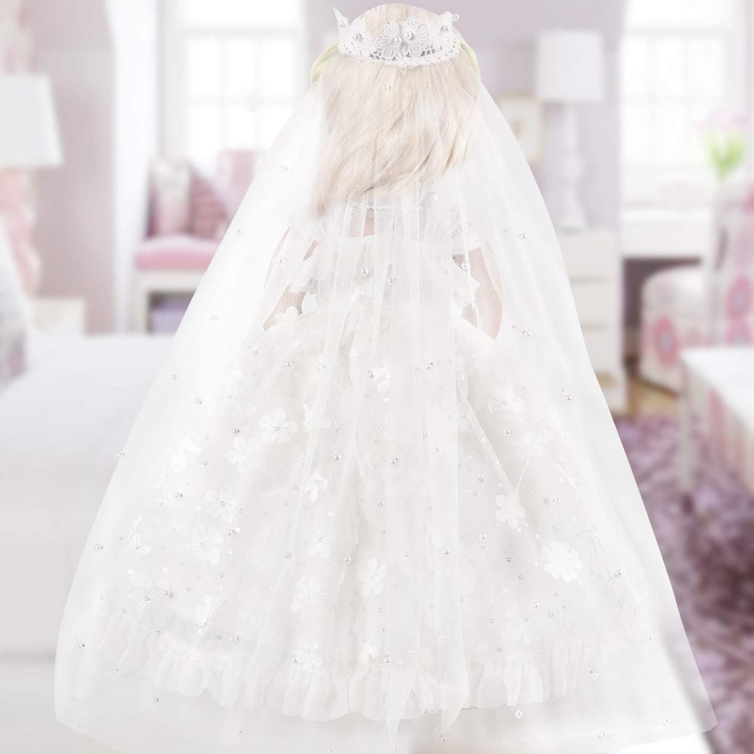 Conjunto de Vestido de Boda para Muñeca 18" Lausomile