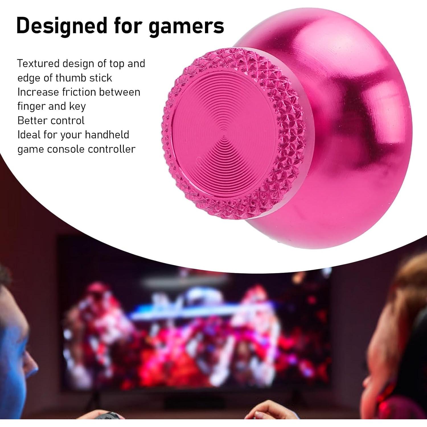 Pomya Thumbsticks Analógicos de Metal para Controlador - Berenjena