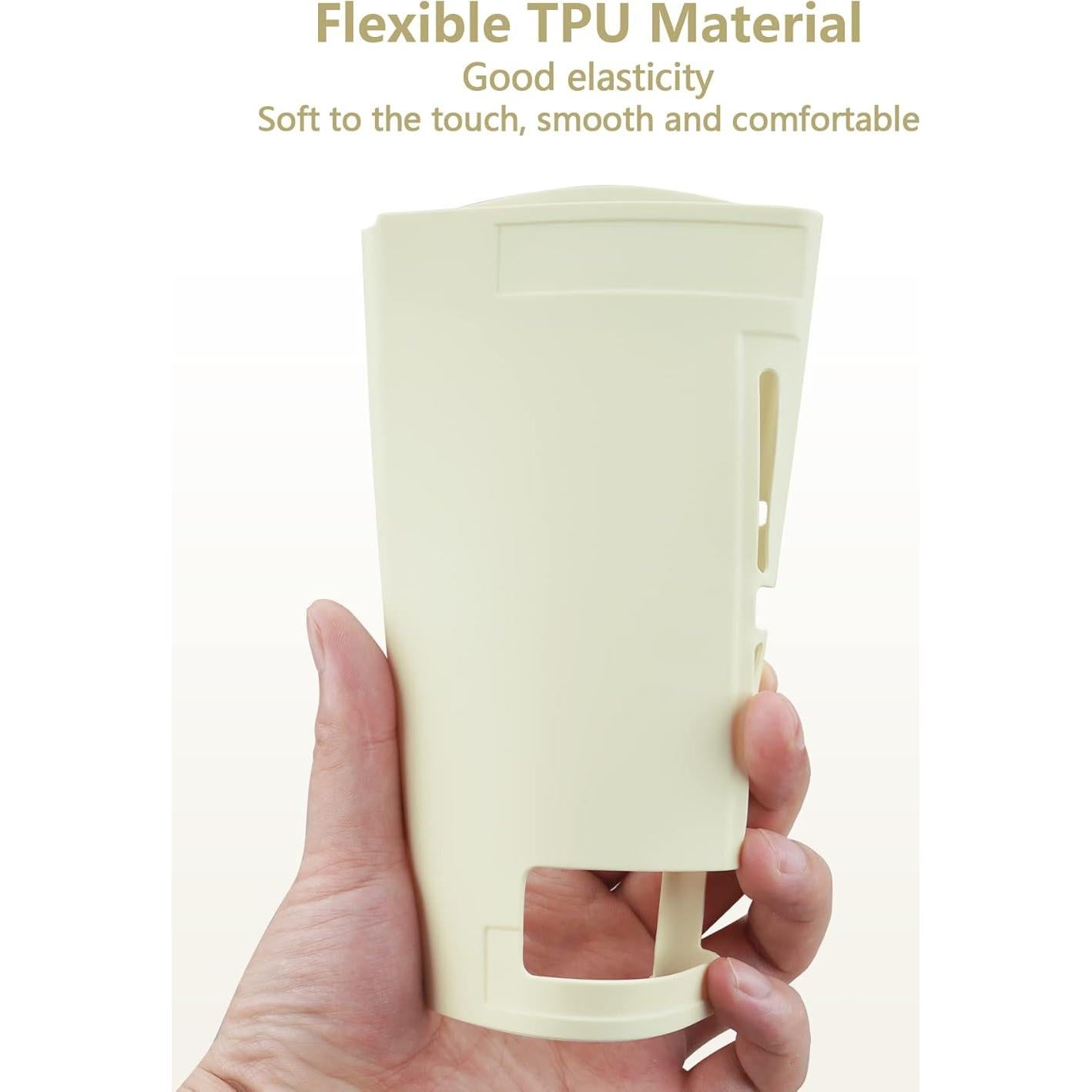 Funda Protectora Suave PlayVital para Nintendo Switch - Amarillo Antiguo