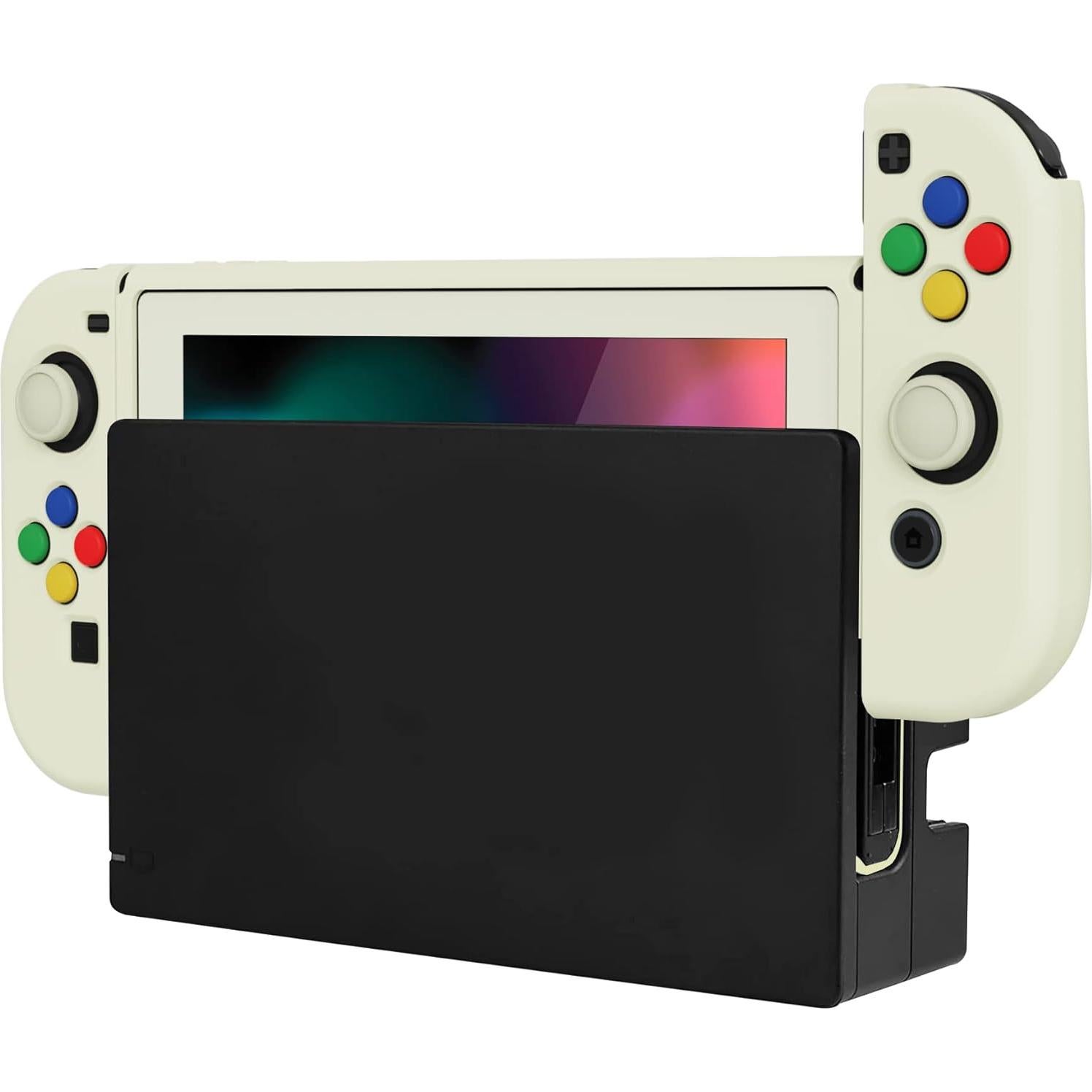 Funda Protectora Suave PlayVital para Nintendo Switch - Amarillo Antiguo