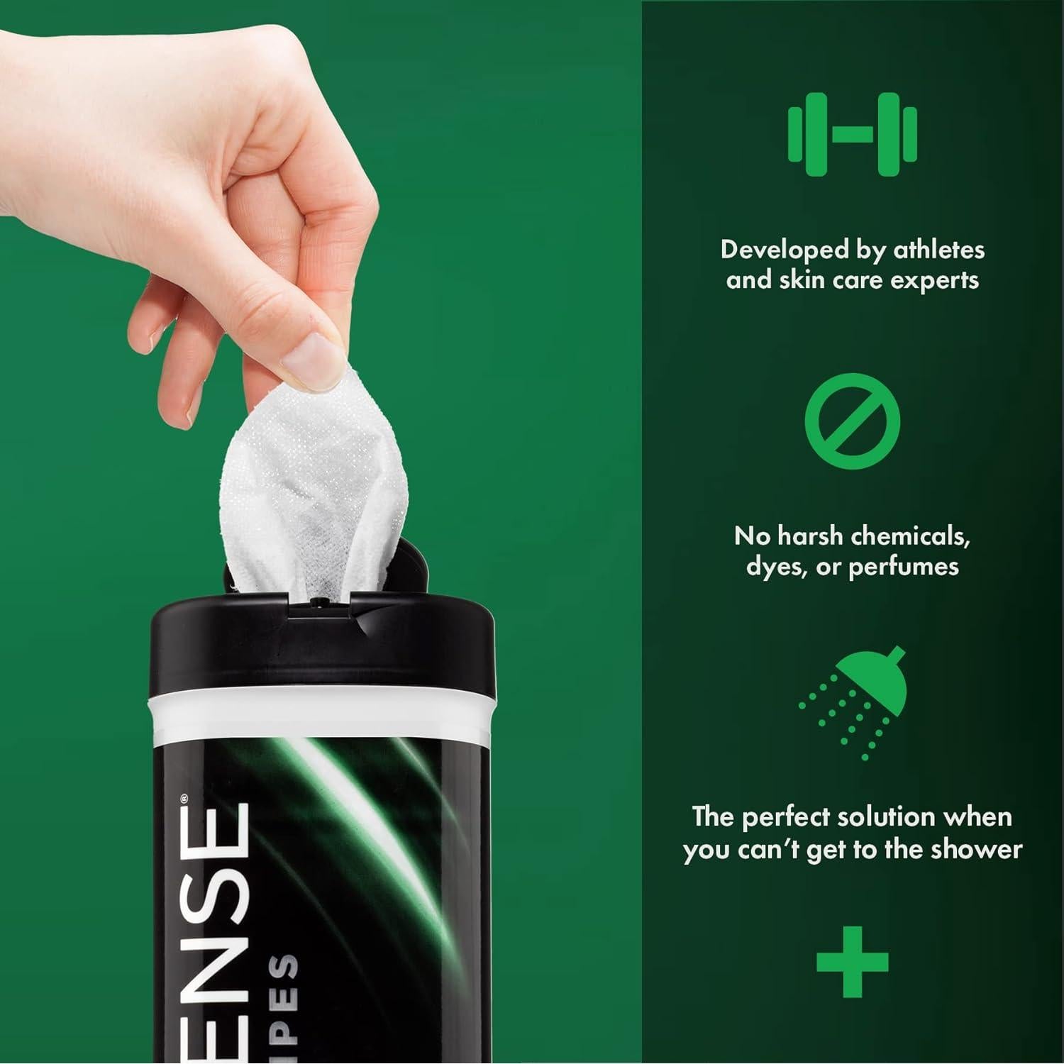 Toallitas Corporales Menta Defense Soap 40 Unidades