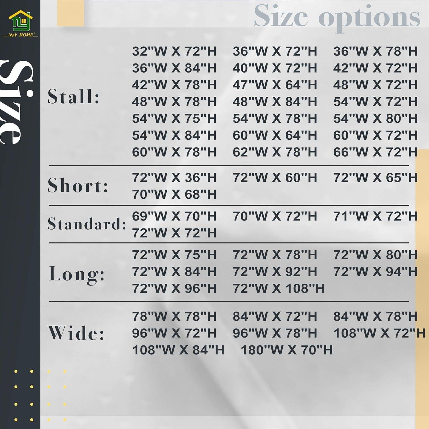 Cortina de Ducha N&Y HOME 152x163 cm Blanca con Ojetes