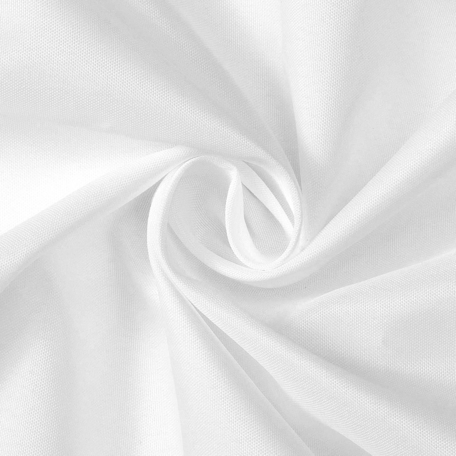 Cortina de Ducha N&Y HOME 152x163 cm Blanca con Ojetes