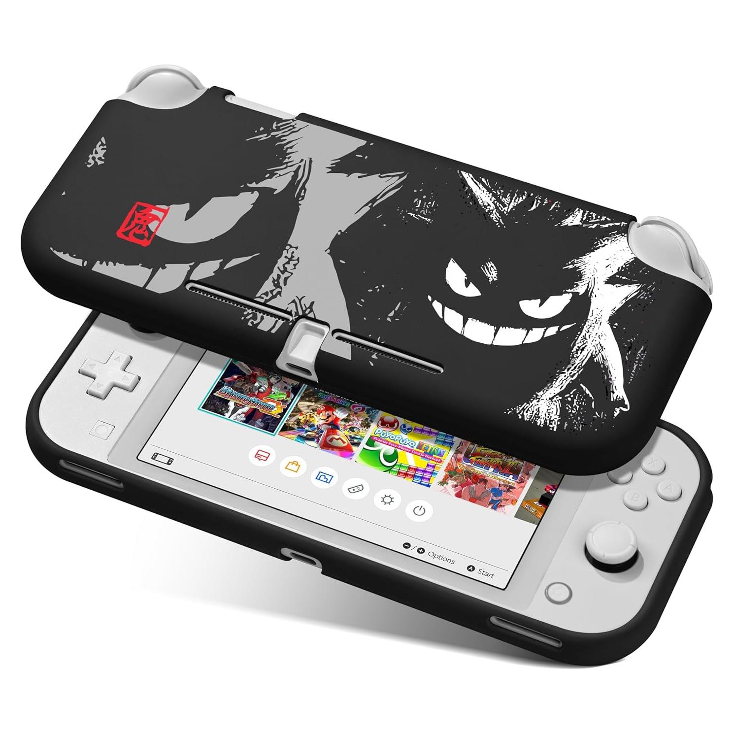 Funda Protectora TPU Kawaii para Nintendo Switch Lite - Cómics Negros