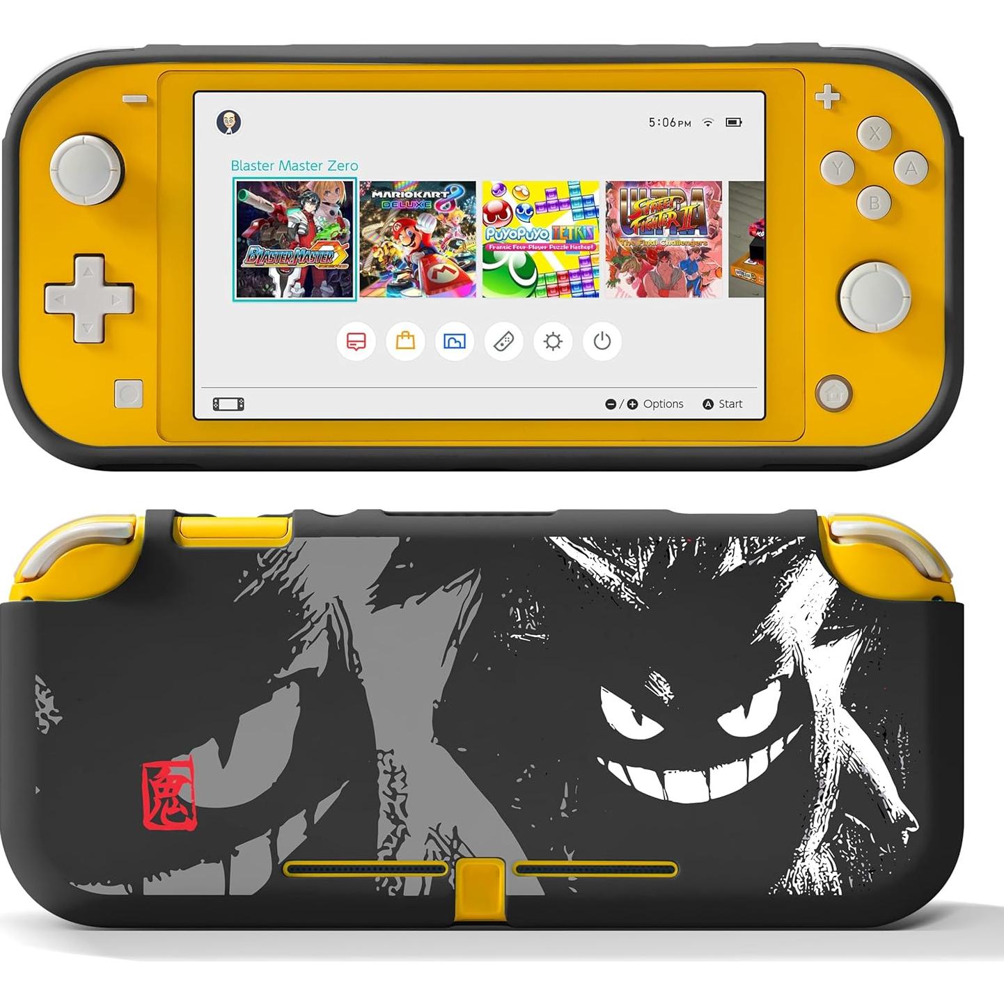 Funda Protectora TPU Kawaii para Nintendo Switch Lite - Cómics Negros