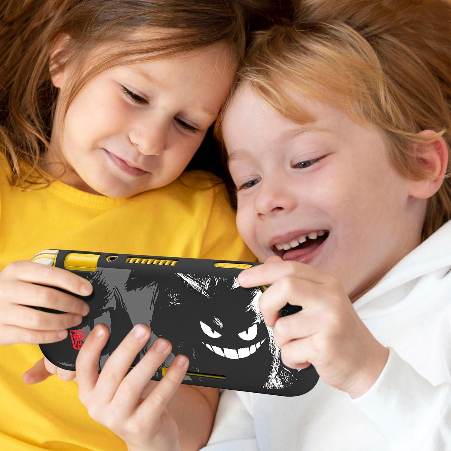 Funda Protectora TPU Kawaii para Nintendo Switch Lite - Cómics Negros