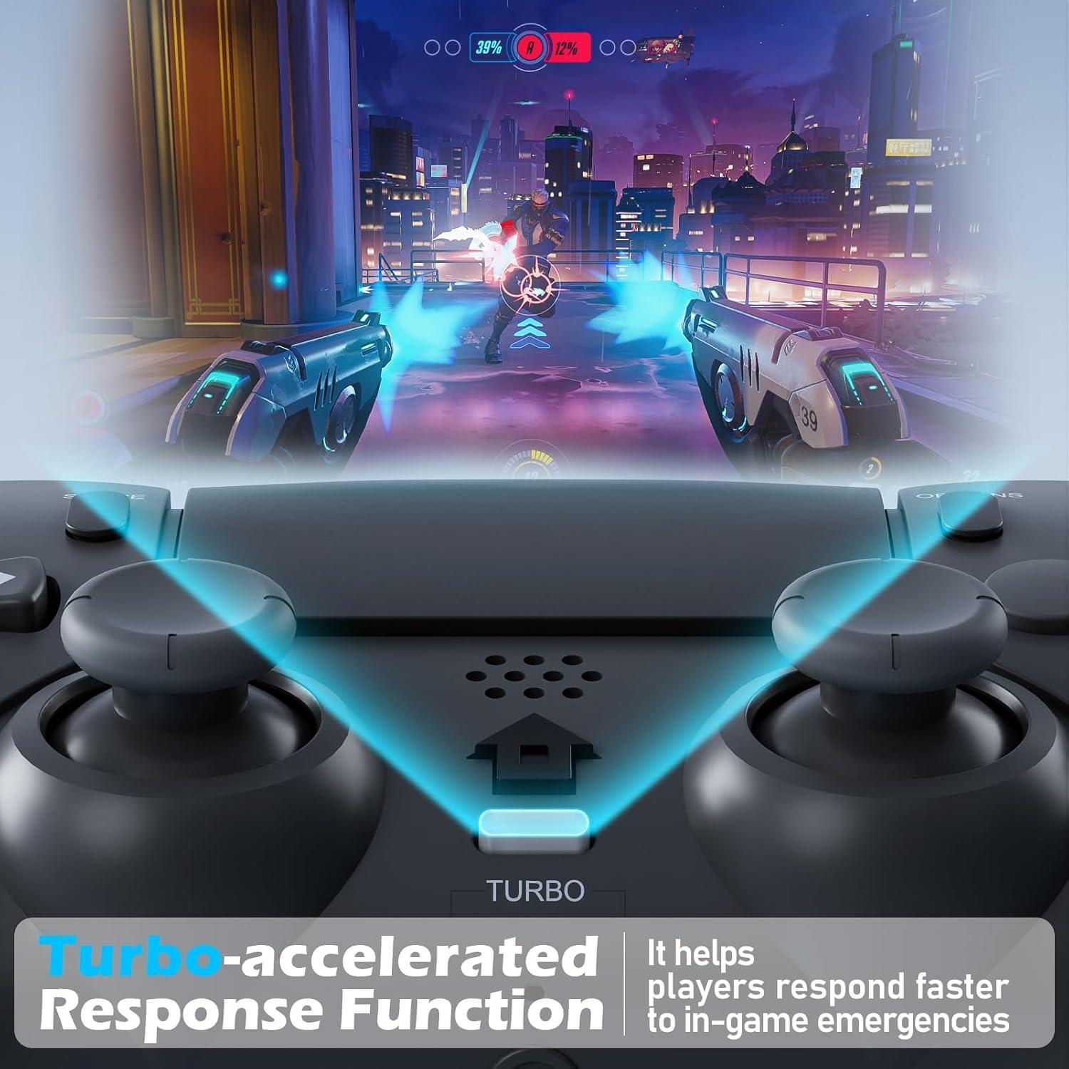 Controlador Inalámbrico CHEREEKI para PS4 con Botones Macro y Audio