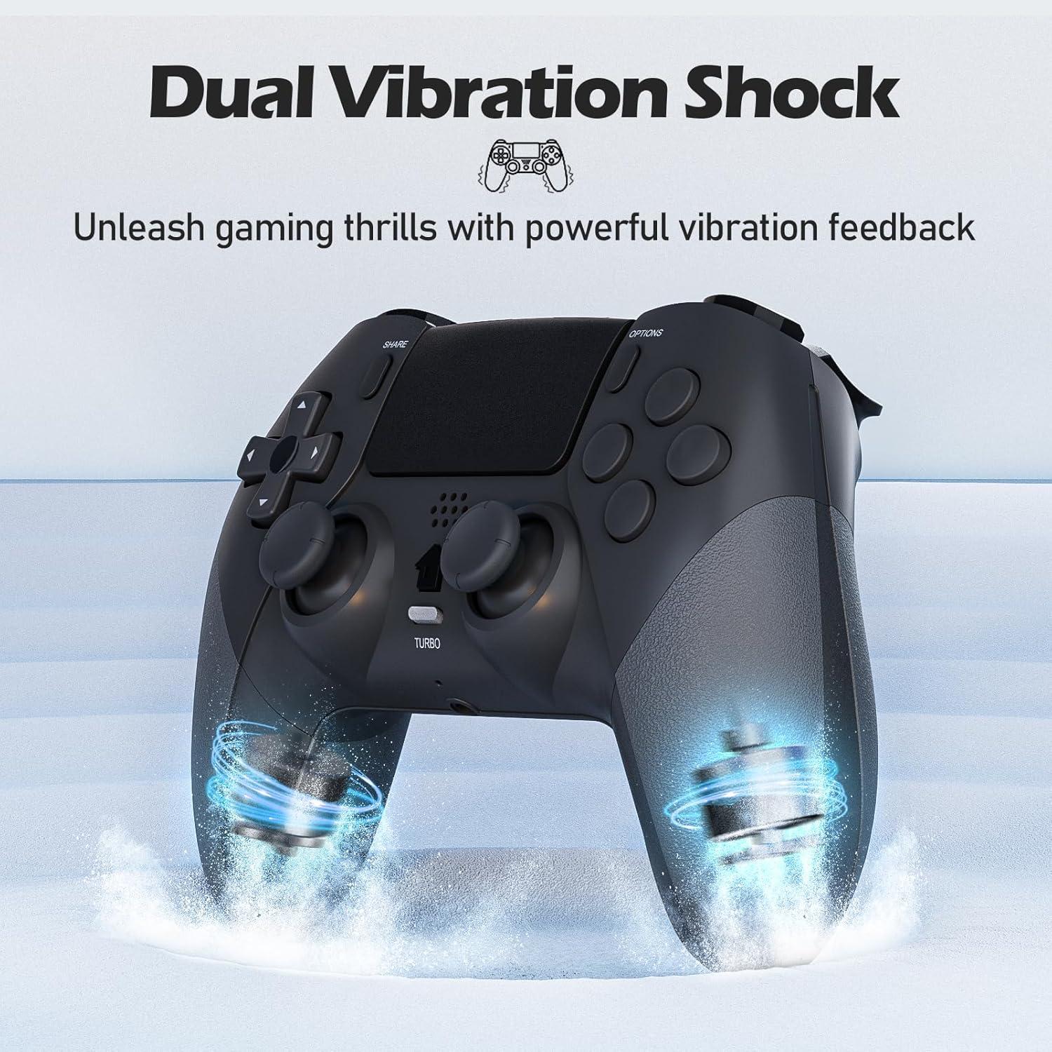 Controlador Inalámbrico CHEREEKI para PS4 con Botones Macro y Audio