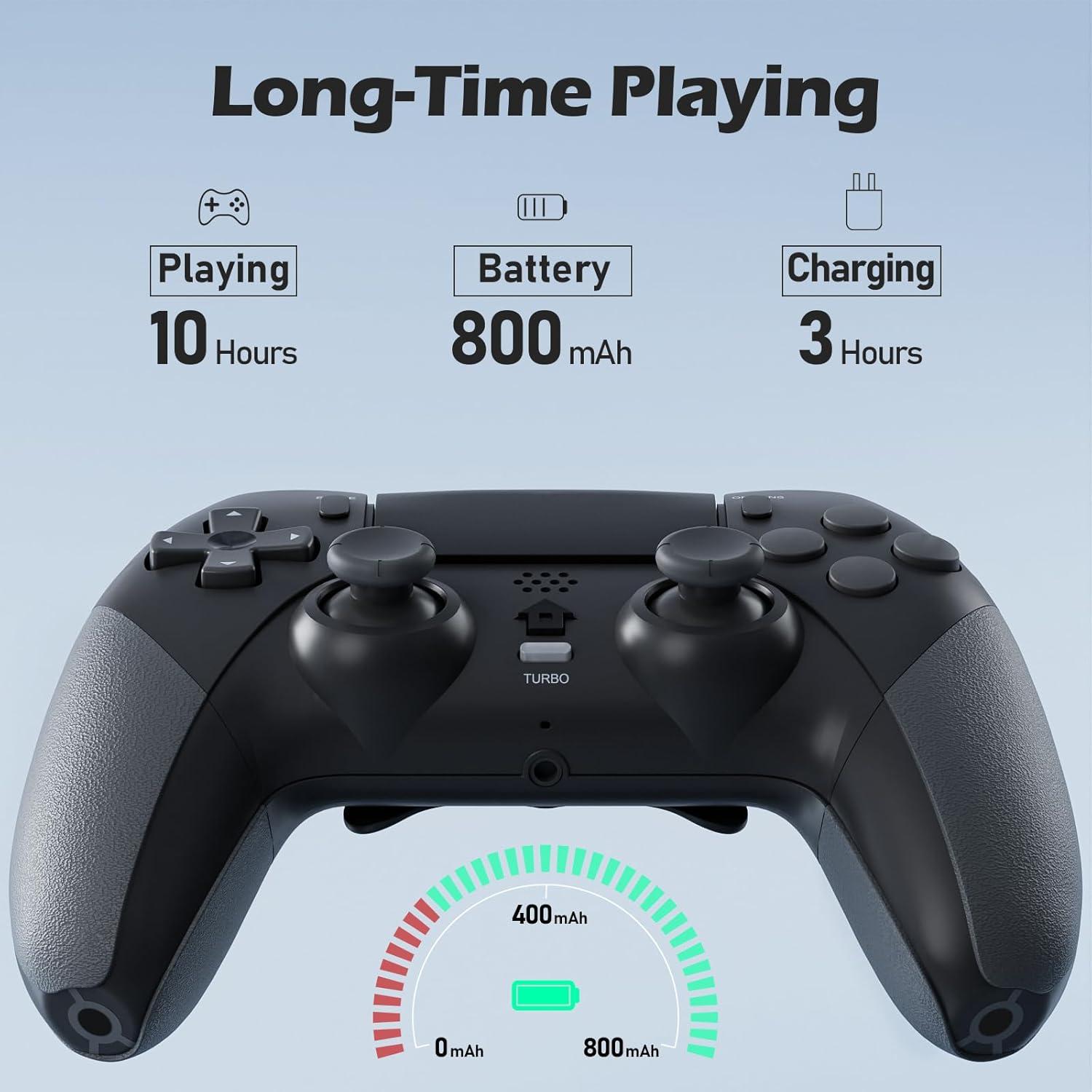 Controlador Inalámbrico CHEREEKI para PS4 con Botones Macro y Audio