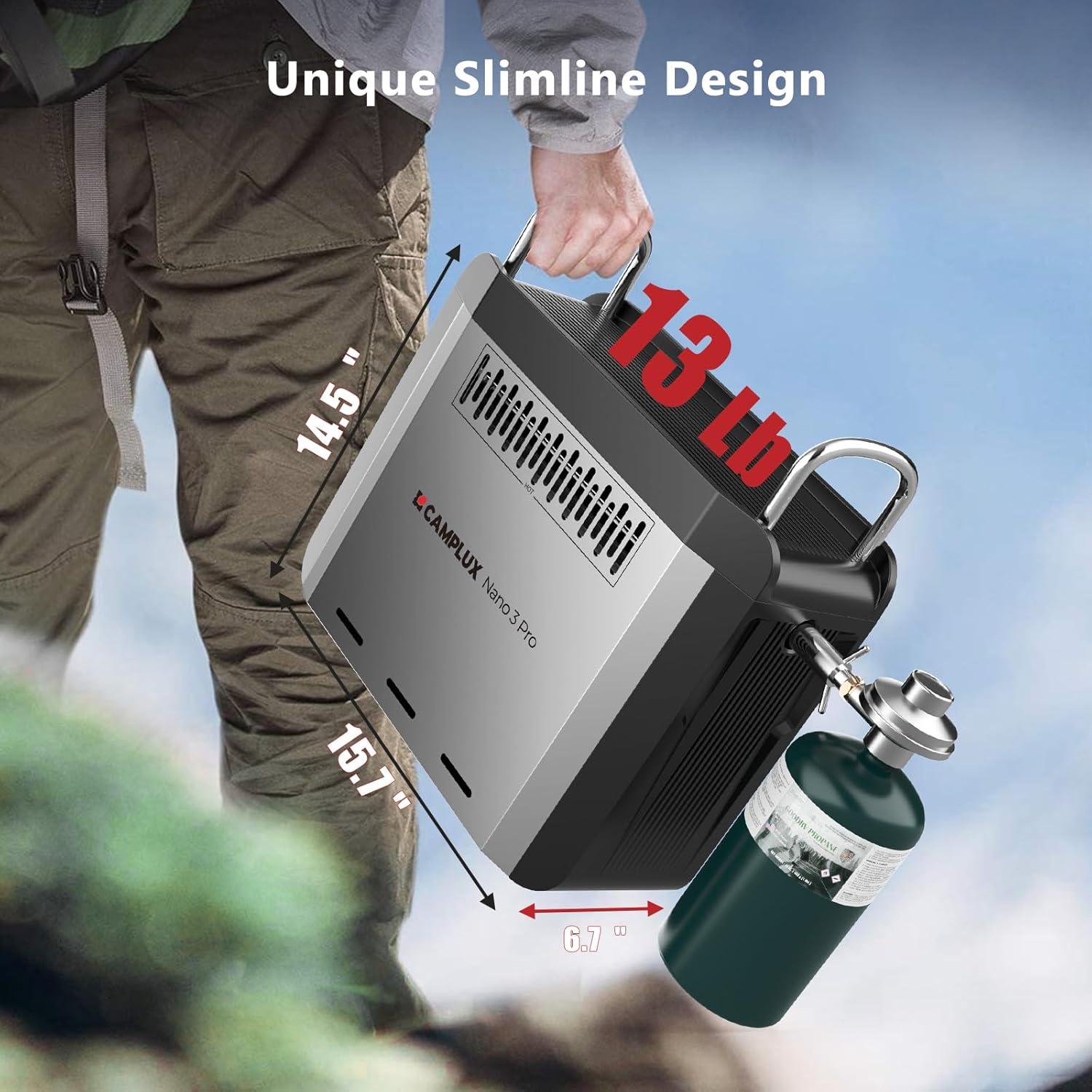 Calentador de Agua Portátil CAMPLUX Nano 3 Pro 6.2 kg