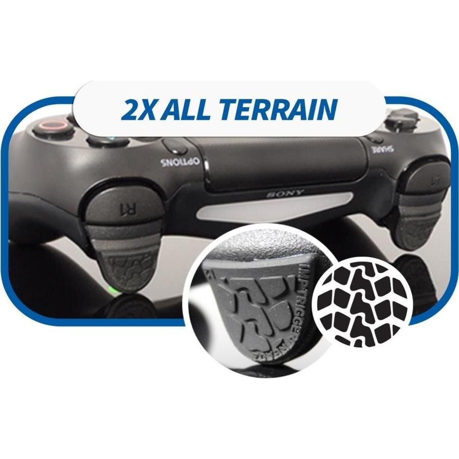 Gomas Antideslizantes para Gatillos Snakebyte PS4 - 4 Piezas