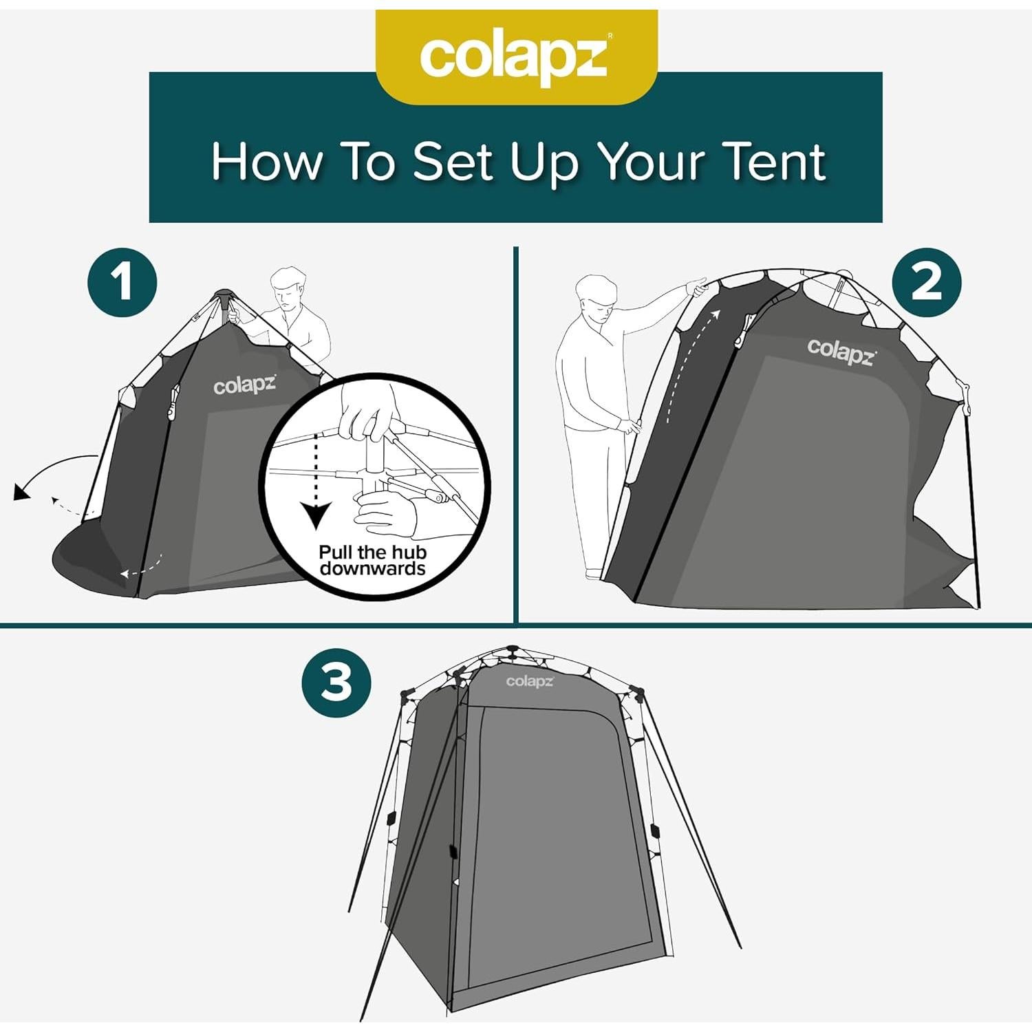 Carpa de Ducha Colapz 2.1m Privacidad Camping Plegable