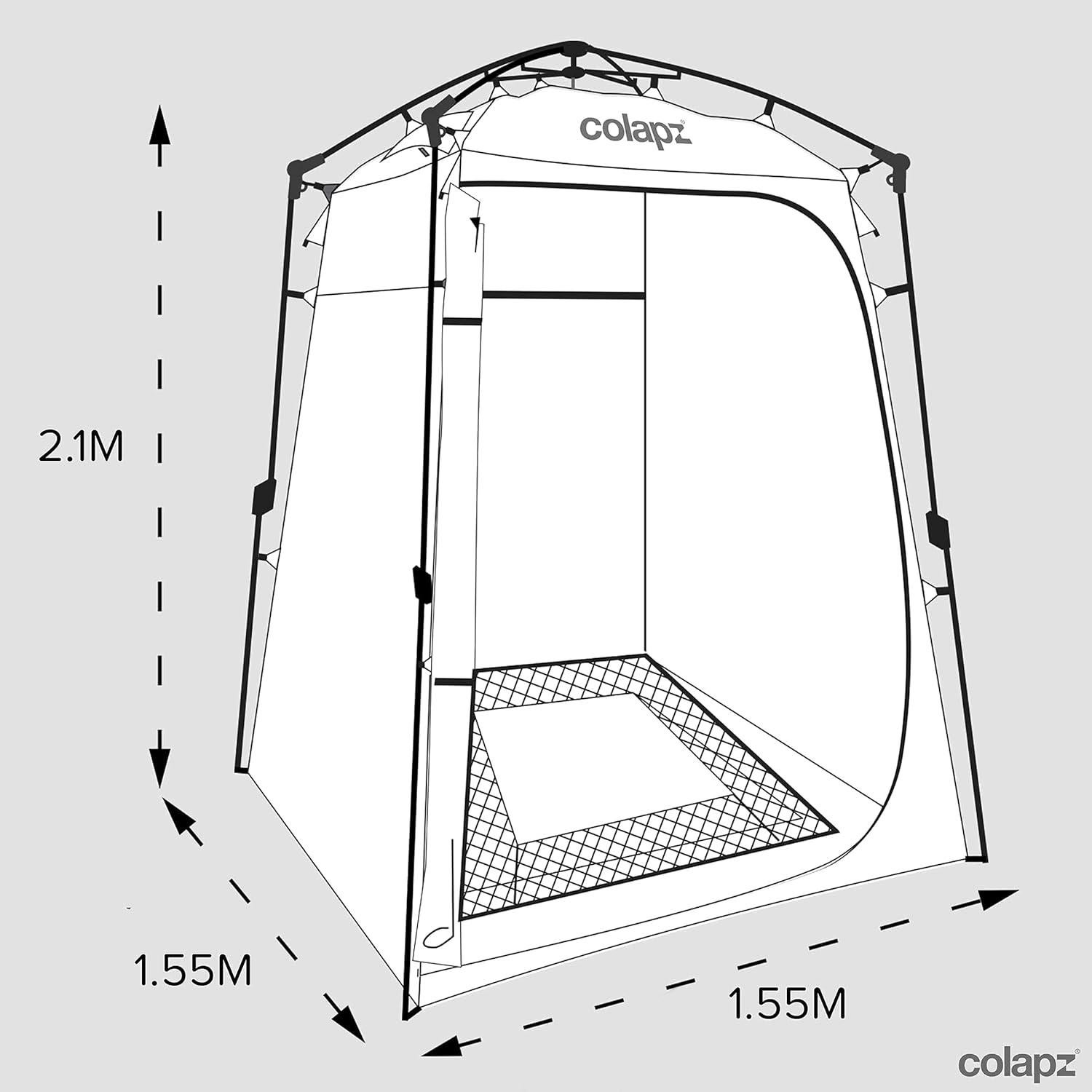 Carpa de Ducha Colapz 2.1m Privacidad Camping Plegable