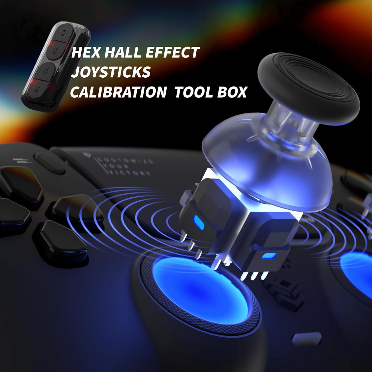 Controlador eSports HexGaming Phantom PS5/PC - Caos Negro