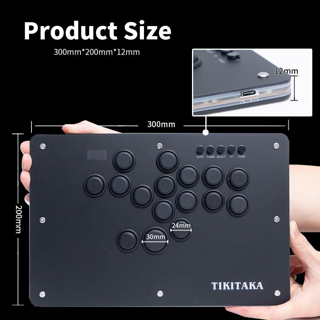 Controlador Arcade TIKITAKA Deluxe16B 16 Botones Sin Joystick