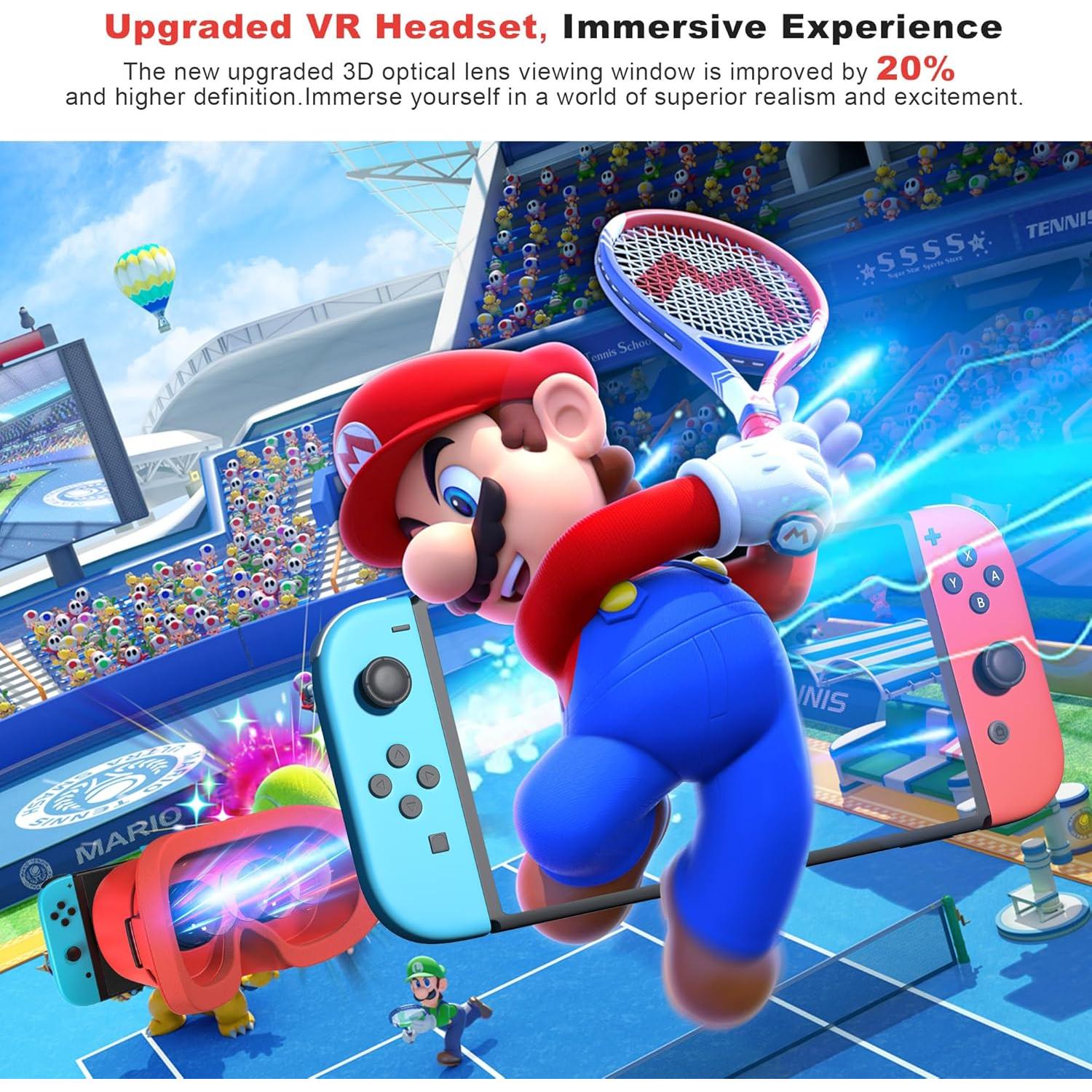 Auriculares VR TIMETOP para Nintendo Switch OLED - Lentes HD Ajustables