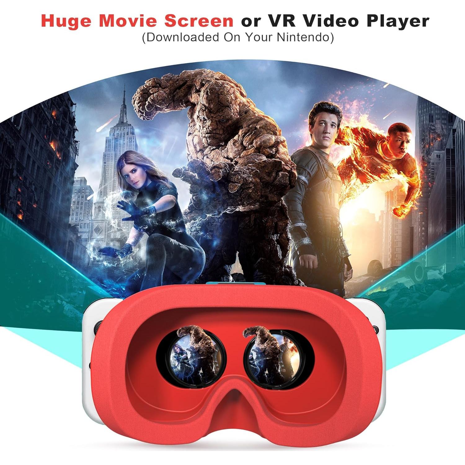 Auriculares VR TIMETOP para Nintendo Switch OLED - Lentes HD Ajustables