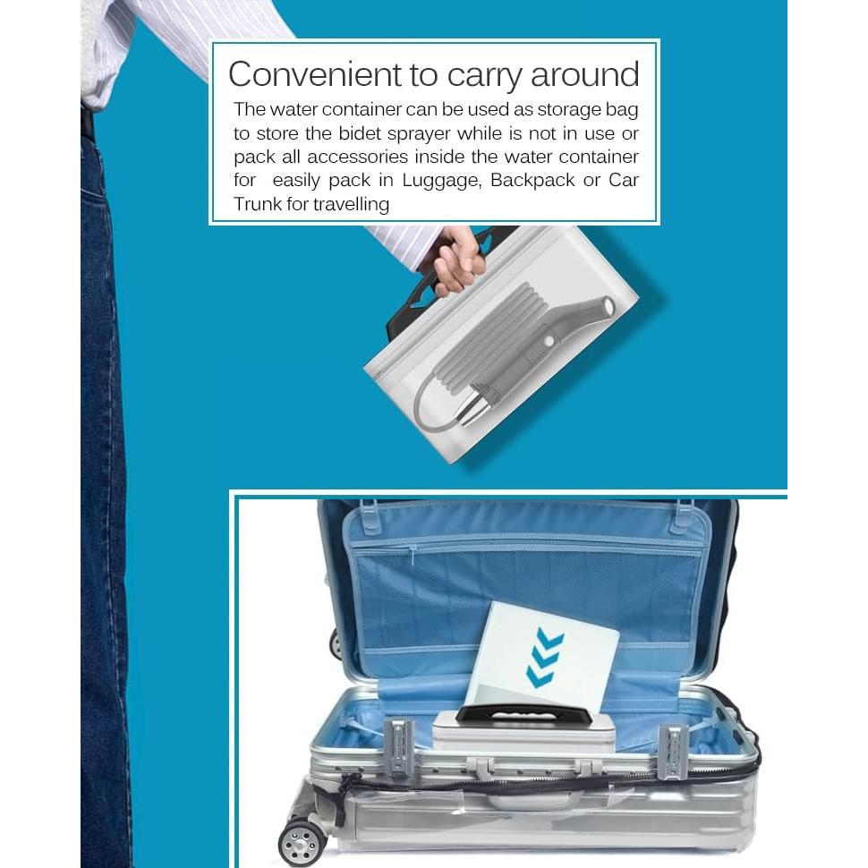 Bidet Portátil 2Clean Eléctrico para Viajes 0.58 kg