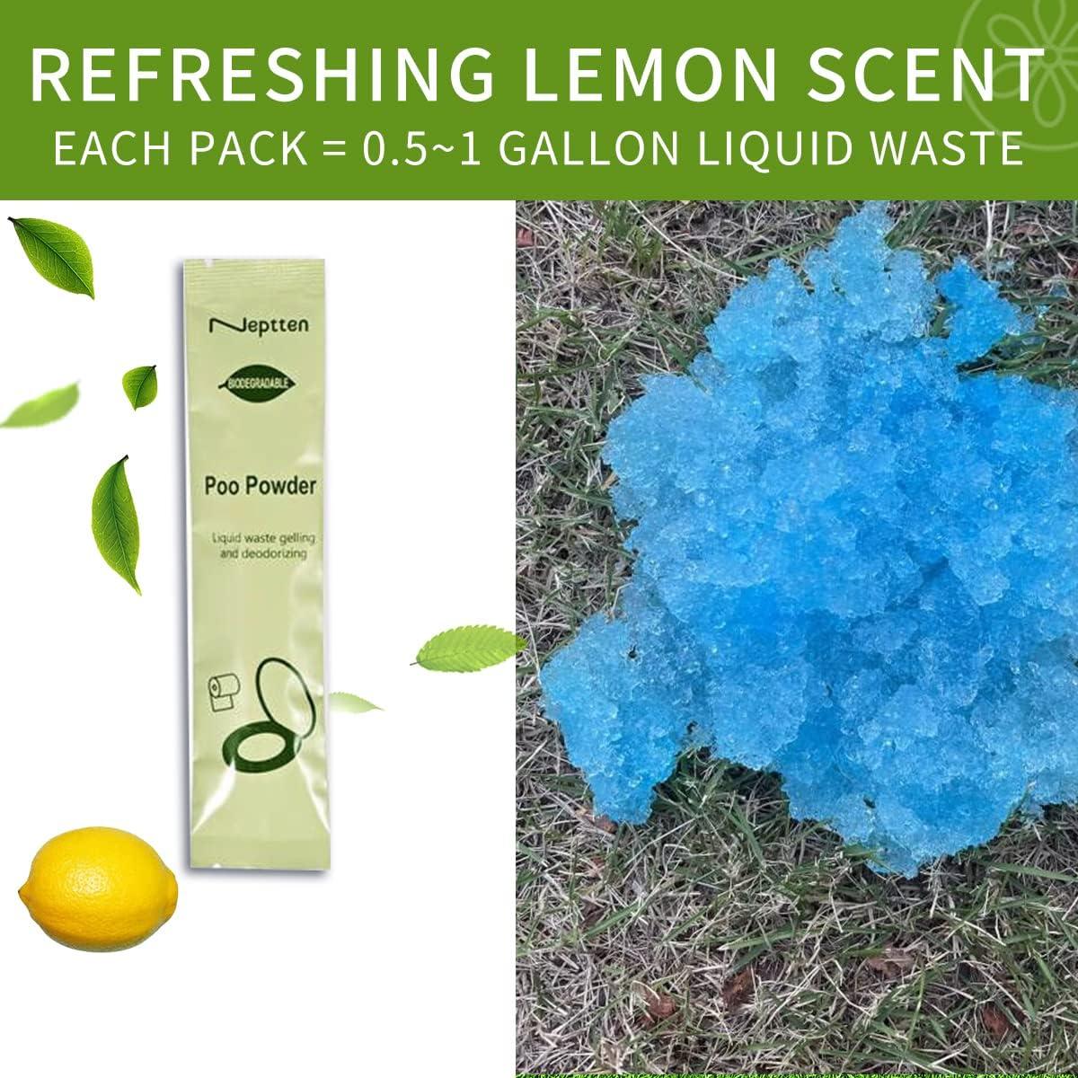 Gel Absorbente para Inodoro Portátil Neptten 20g - Control Olores