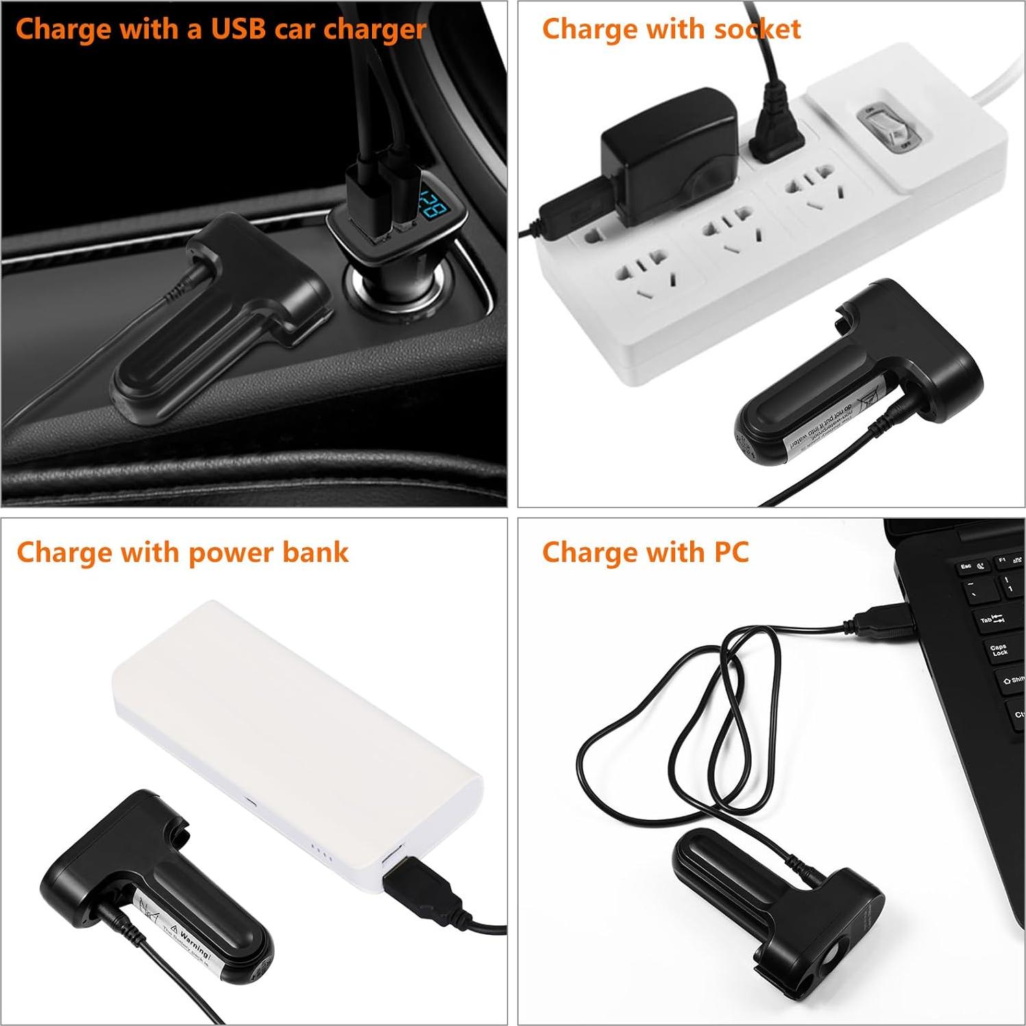 Ducha Portátil KEDSUM GFS-1701 con 2 Baterías Recargables