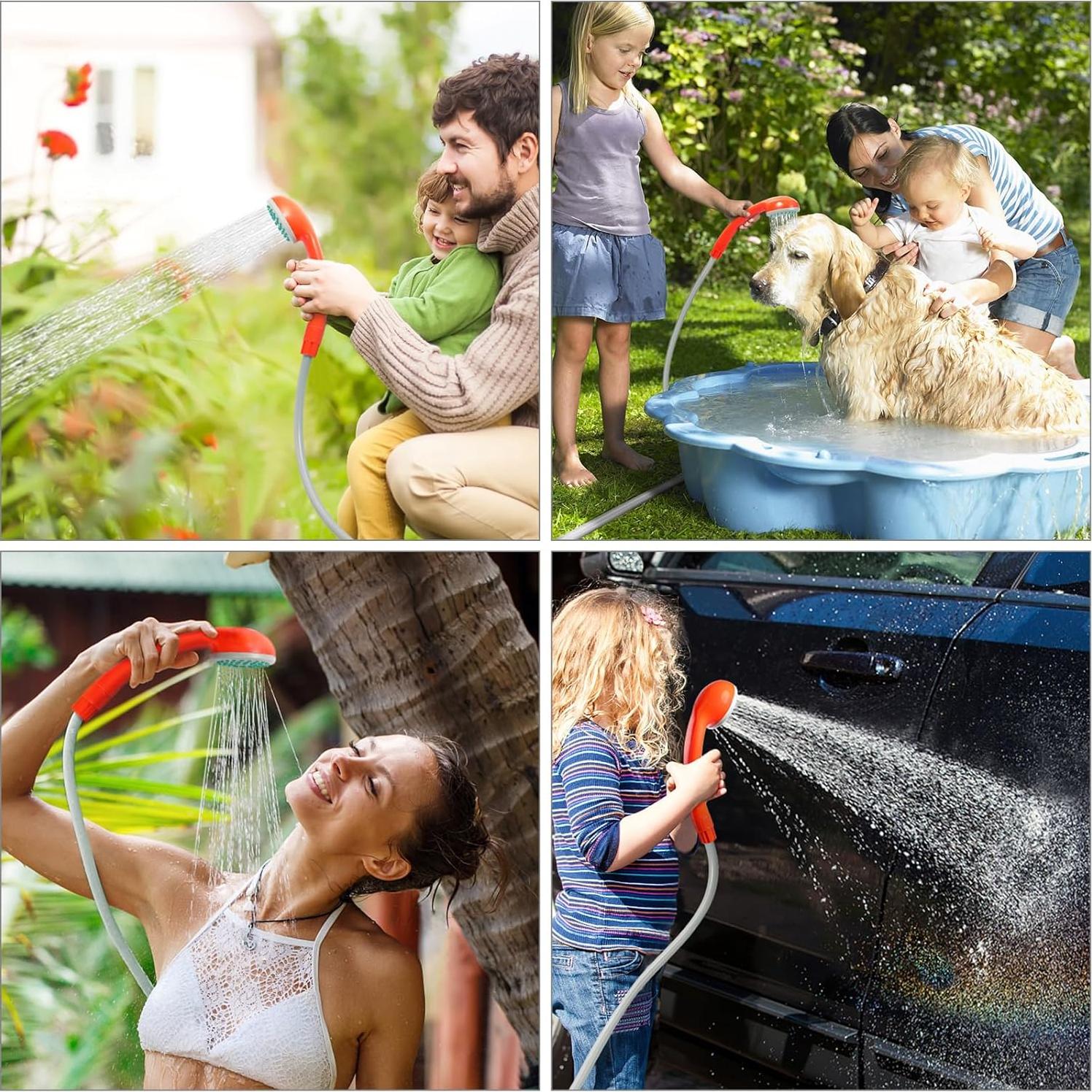 Ducha Portátil KEDSUM GFS-1701 con 2 Baterías Recargables