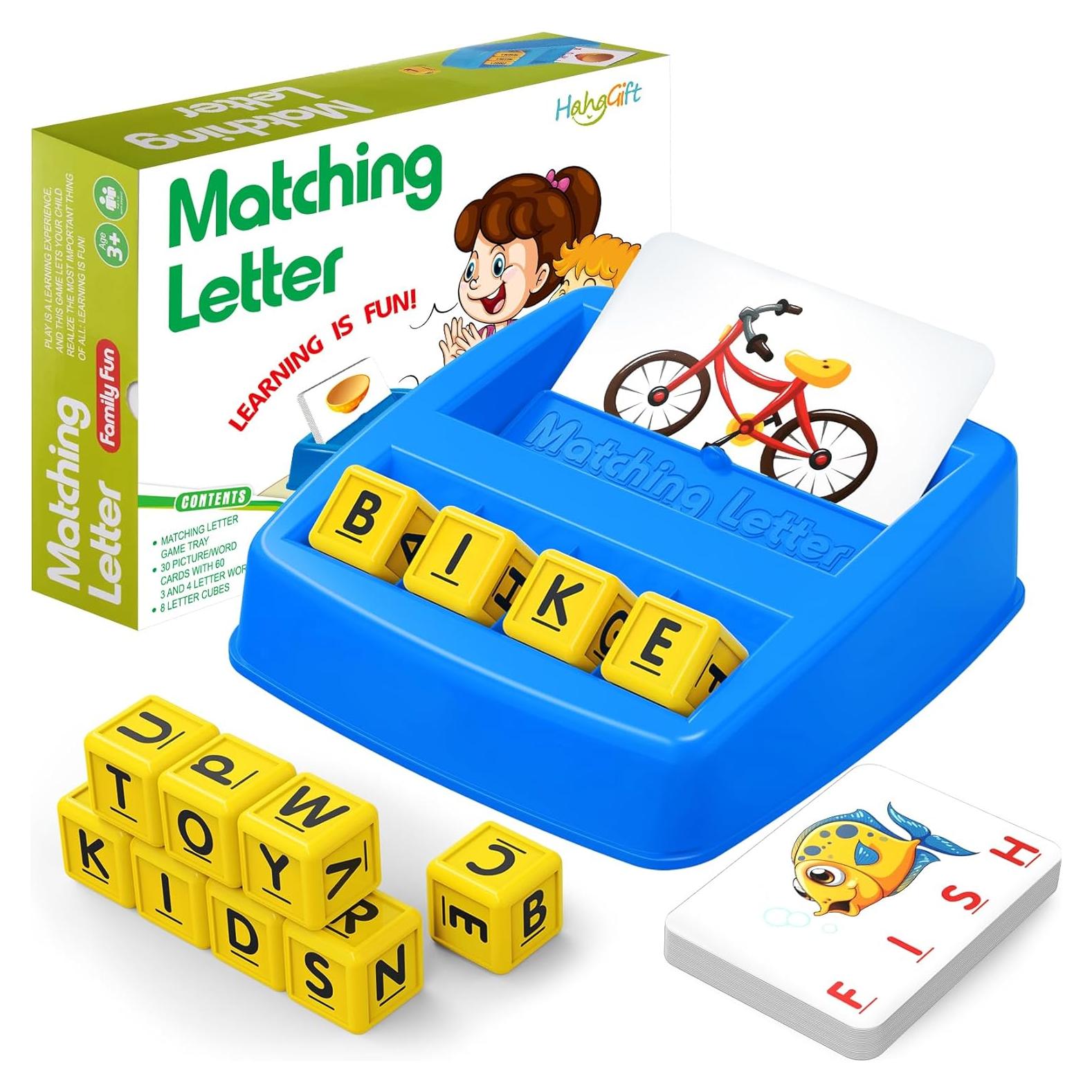 Juguete Educativo HahaGift para Niños 3-5 Años - Juego de Letras