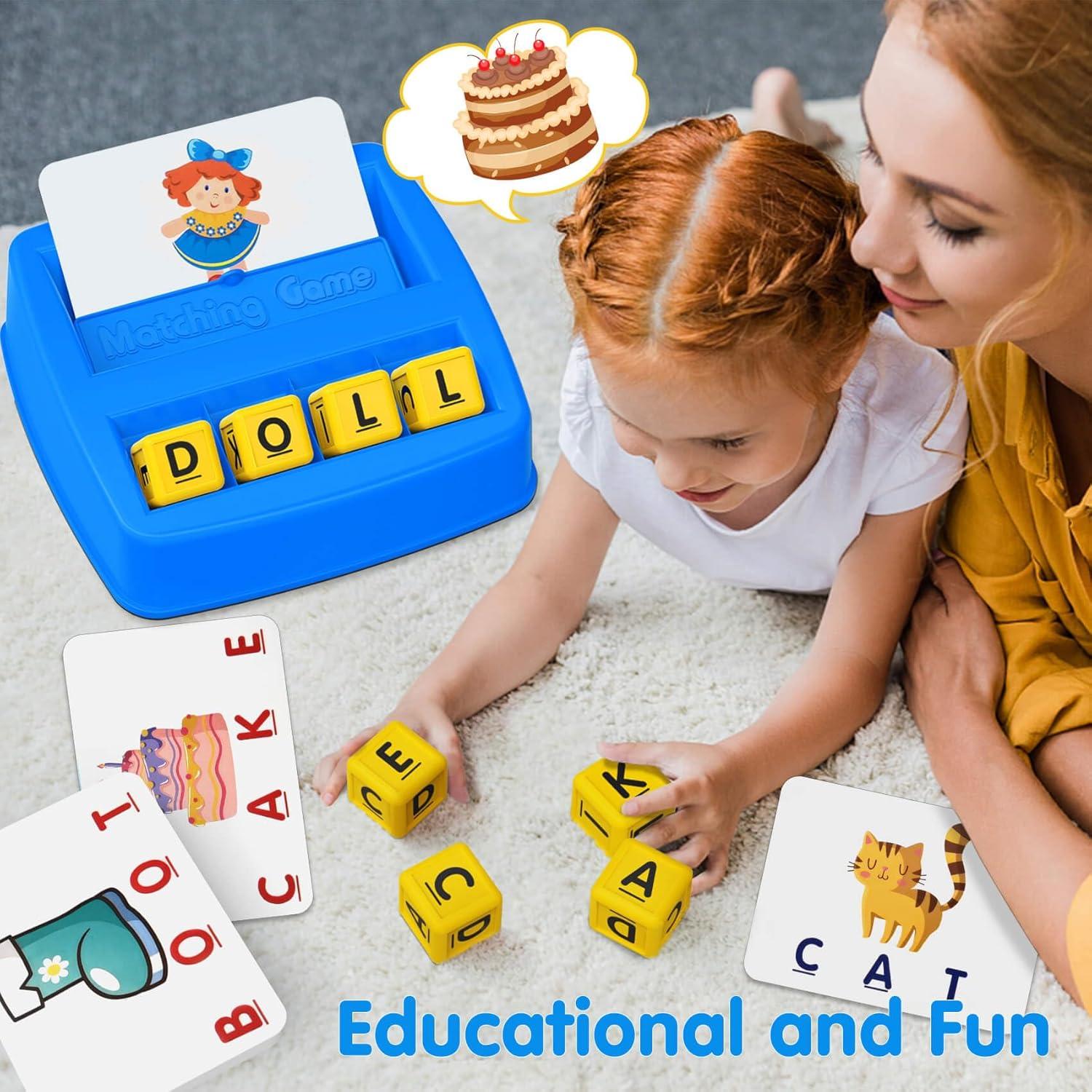 Juguete Educativo HahaGift para Niños 3-5 Años - Juego de Letras